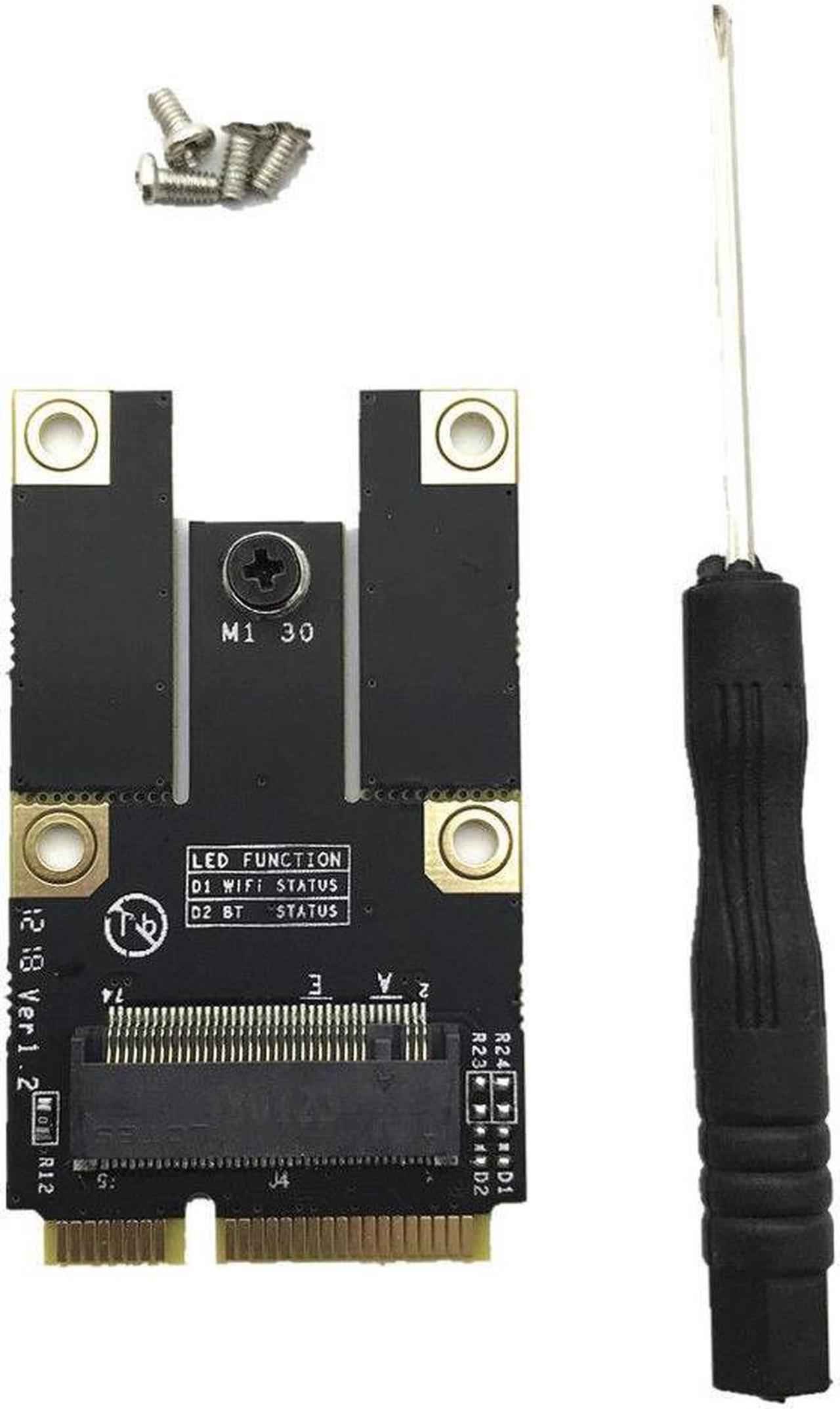 Alt view image 3 of 5 - New NGFF M.2 Key A Wifi Bluetooth Card to Mini PCI-E Converter Adapter Card