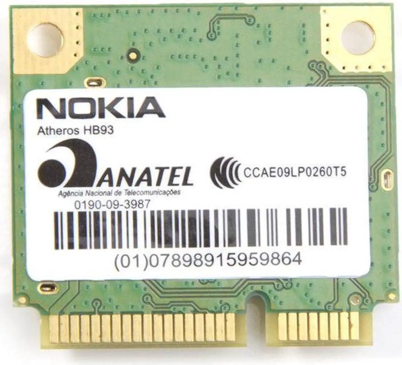 Alt view image 4 of 7 - Atheros AR5B93 Mini PCI-E 300Mbps Wireless Wifi Network BGN Half Size Wlan Card