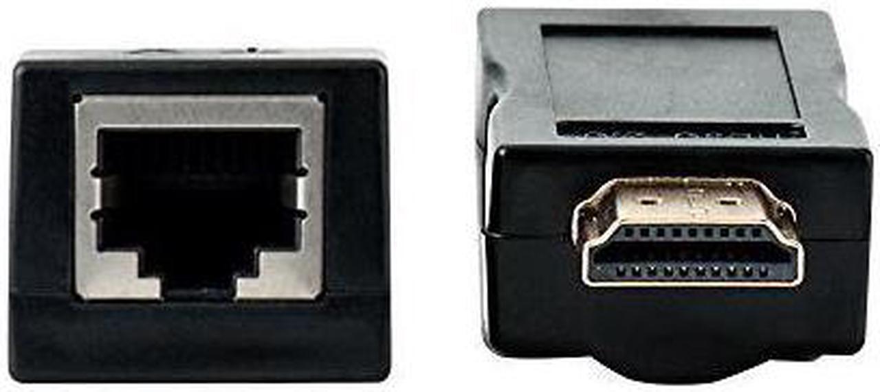 Alt view image 2 of 2 - HDMI Extender, Up to 100ft HDMI Ethernet Network Extender Adapter Over RJ45 Cat5e Cat6 Cable (30M Sender + Receiver, 1 Port RJ45)
