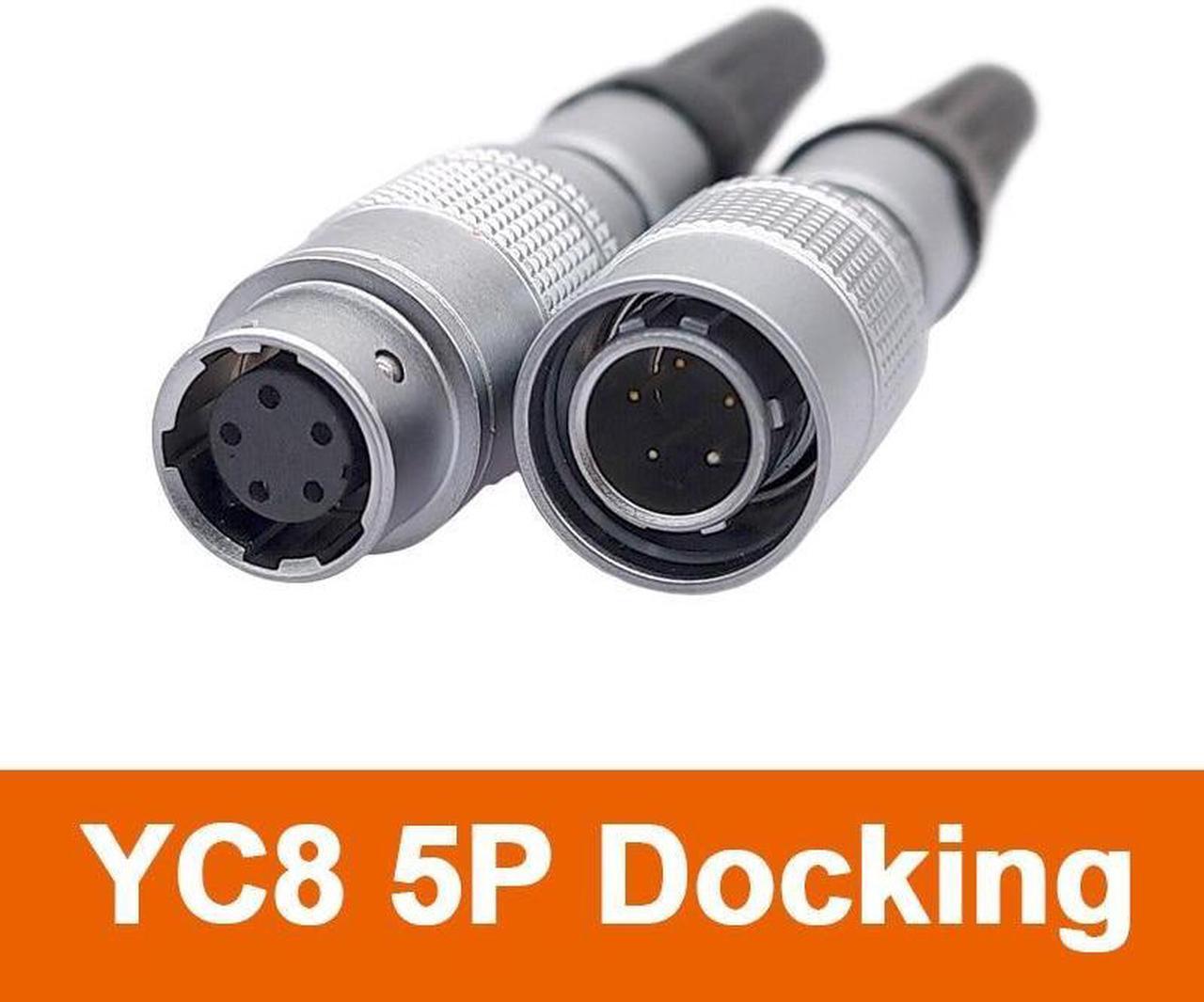 Main image of YC8 mini Circular connectors 8mm 5 pin Sensor connector Docking push pull self lock 8mm(5 Pin Docking)