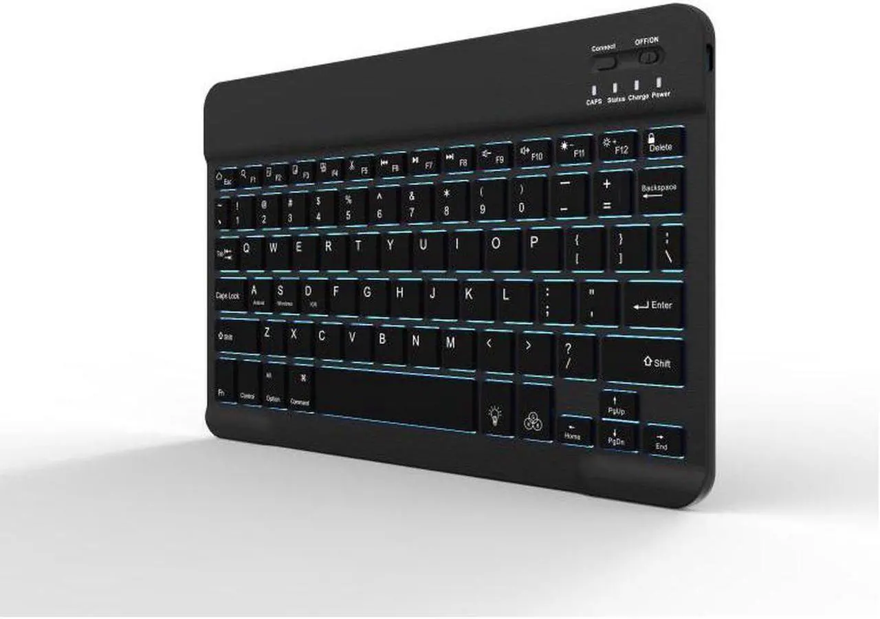Alt view image 4 of 7 - Ultra Slim Portable Wireless Bluetooth Keyboard for Windows Devices ipad Mini iPhone MacBook Pro Tablets PC Android Tablets Samsung  - Black