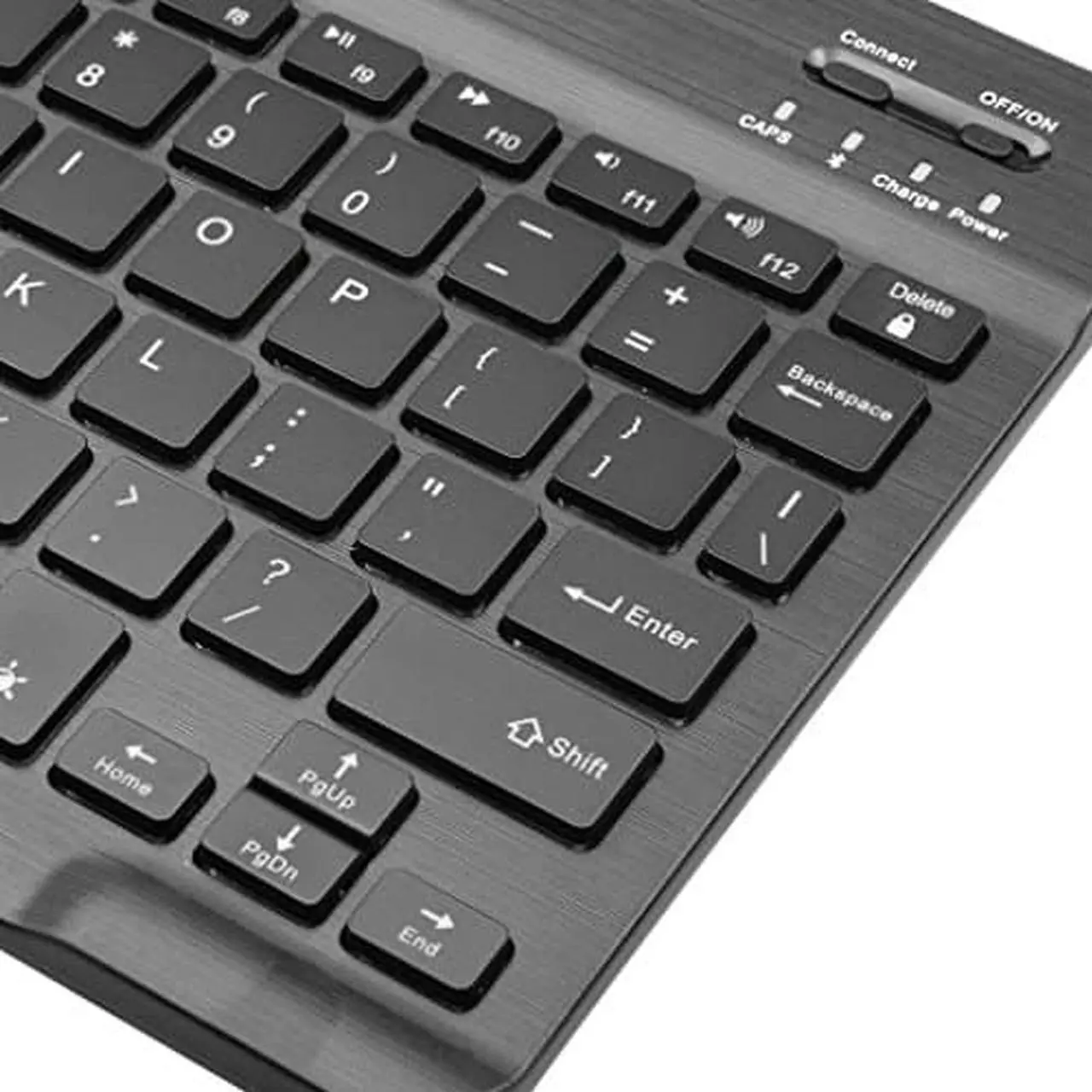 Alt view image 3 of 7 - Ultra Slim Portable Wireless Bluetooth Keyboard for Windows Devices ipad Mini iPhone MacBook Pro Tablets PC Android Tablets Samsung  - Black