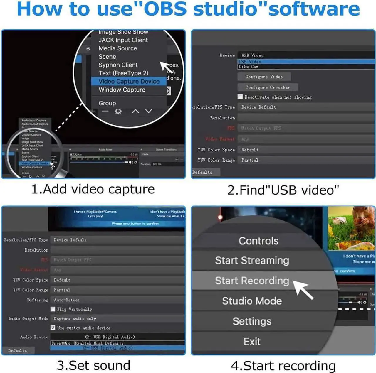Alt view image 6 of 7 - Audio Video Capture Card 4K HDMI to USB 1080P High Definition Device Record Directly to Computer for Gaming Streaming Teaching Video Conference, Live Broadcasting Without Delay