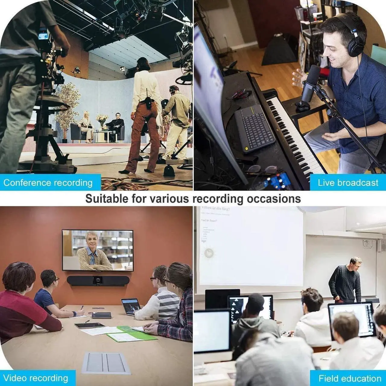 Alt view image 7 of 7 - Audio Video Capture Card 4K HDMI to USB 1080P High Definition Device Record Directly to Computer for Gaming Streaming Teaching Video Conference, Live Broadcasting Without Delay