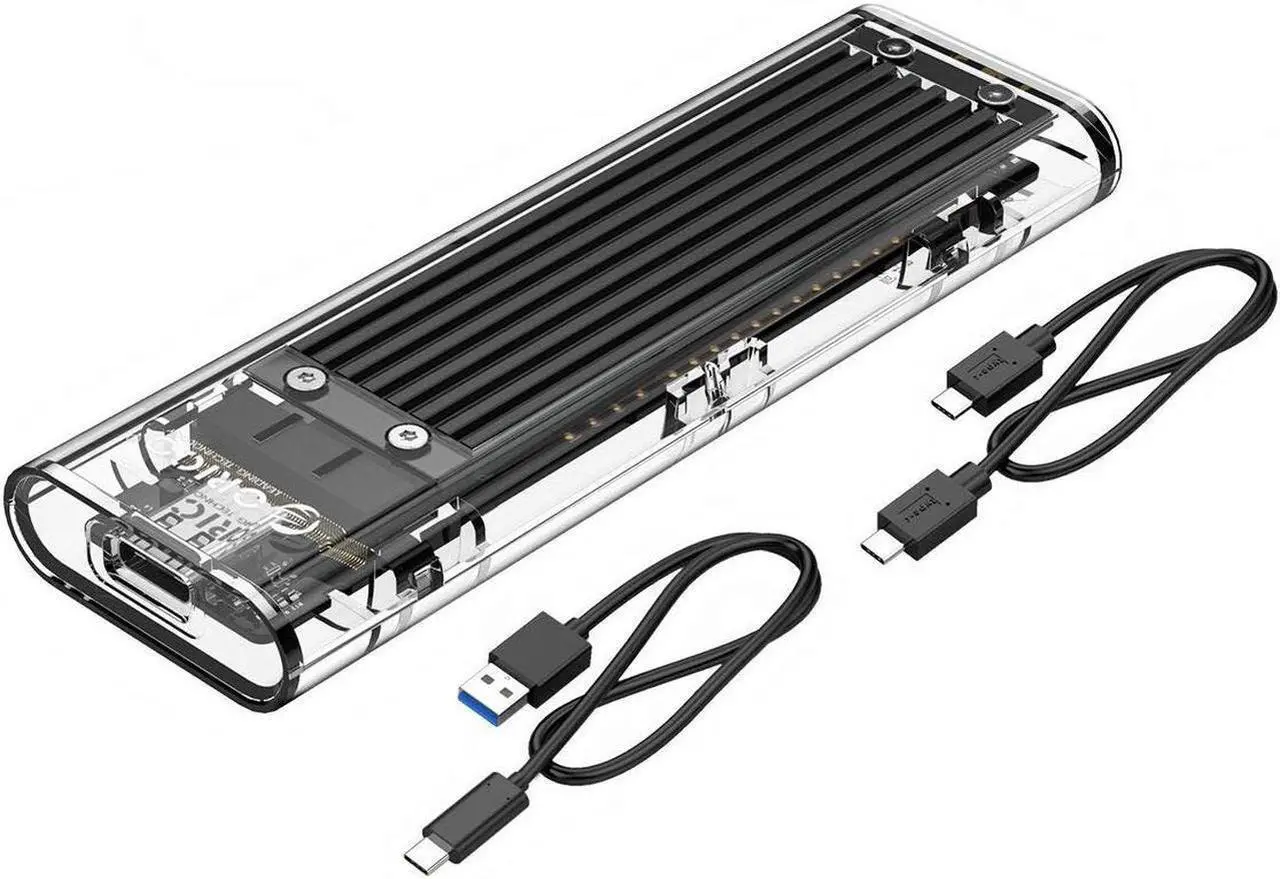 Main image of USB 3.1 Gen 2 Type C Tool-Free M.2 SSD Enclosure 2280 2260 2242 2230 SSD Housing NGFF Case to USB3.1 gen 2 Type C Cable for Intel 660p/Samsung 970 EVO/Samsung970 Pro NVME SSD (Black)