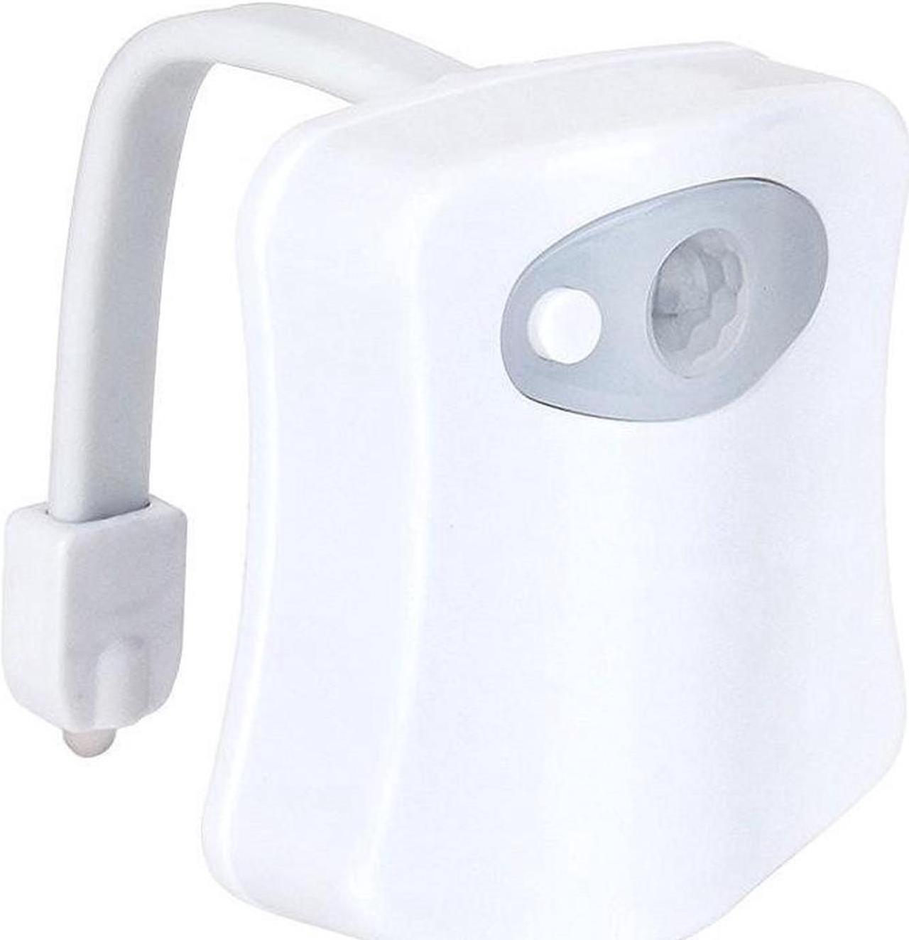 Alt view image 3 of 7 - Colorful Motion Sensor Toilet Nightlight ,Home Toilet Bathroom Human Body Auto Motion Activated Sensor Seat Light Night Lamp 8-Color Changes(Only Activates in Darkness) -2 PCS