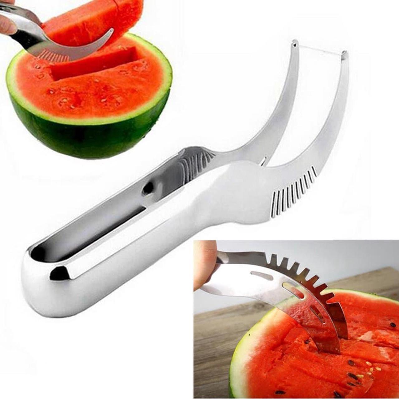 Alt view image 5 of 7 - s Latest 3-IN-1 Watermelon Slicer Fruit Cutter Knife-pack of 2