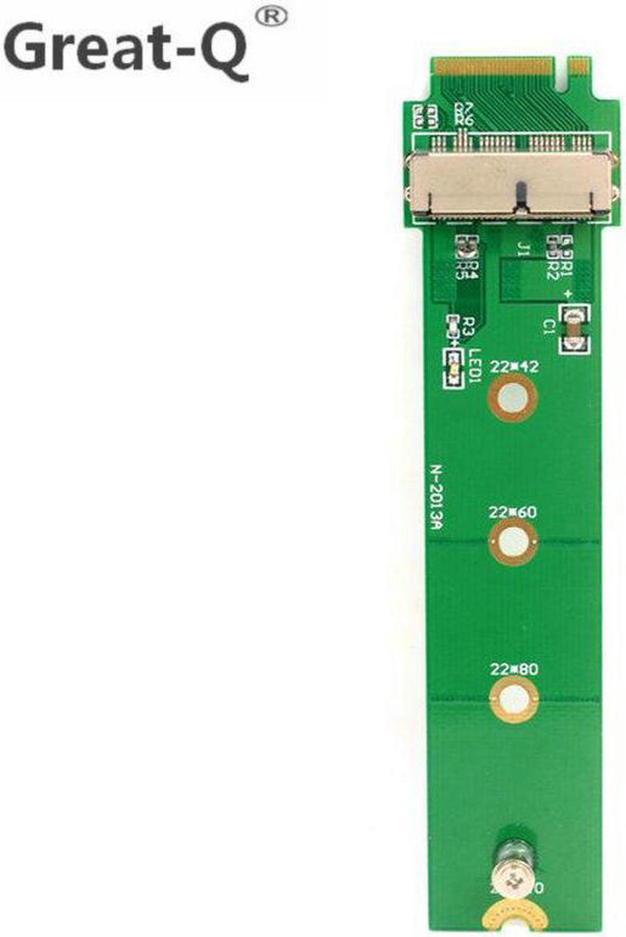 Great-Q PCI Express 4X M.2 NGFF M-Key to 2013 2014 2015 Apple Macbook SSD adapter pcie riser card for A1493 A1502 A1465 A1466