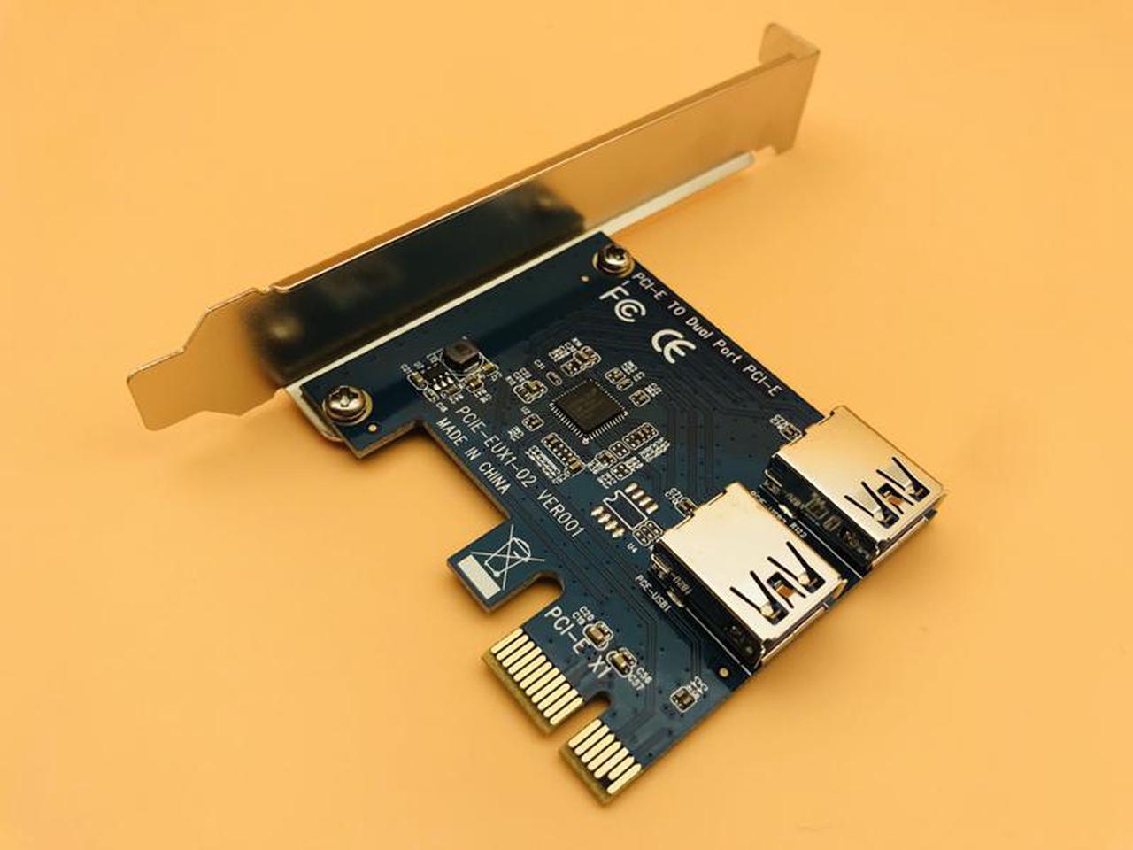 USB 3.0 PCI-E 1 turn 2 PCI express 1X slots Riser Card Mini ITX turn external 3 PCI-E slot adapter PCIe Port Multiplier Card