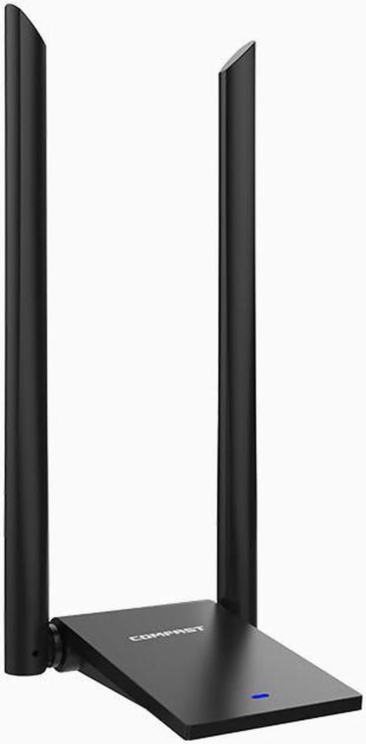 Alt view image 2 of 6 - 1 pcs MT7612U High Power USB3.0 Wireless Network Adapter 1300Mbps Desktop PC Wifi Adapters Receiver Long Range Dual 6dBI Wifi Antenna