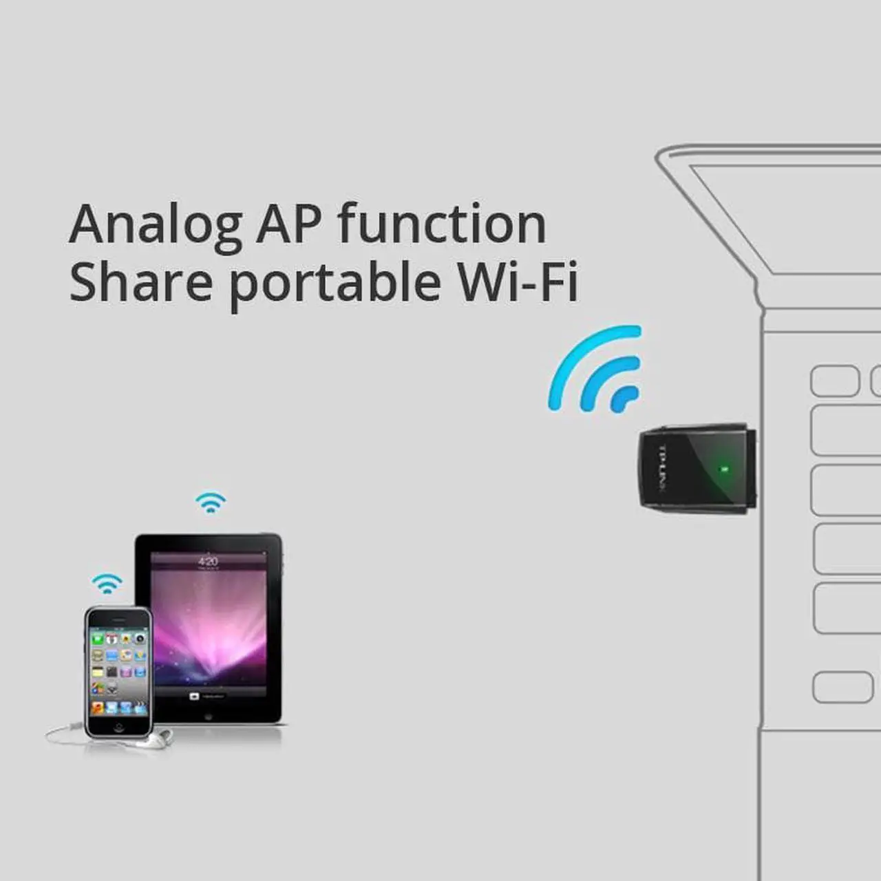 Alt view image 3 of 6 - 1 pcs TP LINK tp link wdn5200 wifi network card USB 11AC Dual Band 433Mbps+150Mbps Wireless Wifi USB Adapter wi fi 802.11ac/a/b/g/n