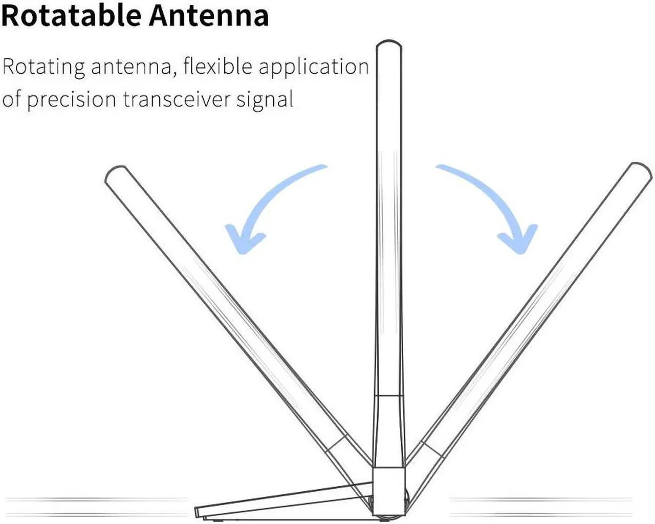 Alt view image 5 of 6 - 1 pcs MT7612U High Power USB3.0 Wireless Network Adapter 1300Mbps Desktop PC Wifi Adapters Receiver Long Range Dual 6dBI Wifi Antenna