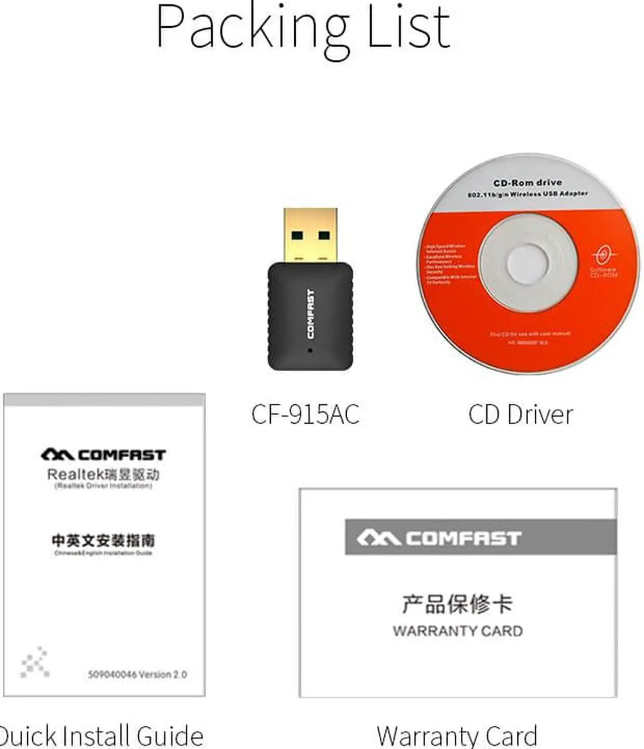 Alt view image 6 of 6 - 1 pcs USB WiFi Adapter AC 600Mbps Mini Pci e Wireless Wifi Antenna Network Card 2.4+5.8Ghz Usb Lan Adapter CF 915AC