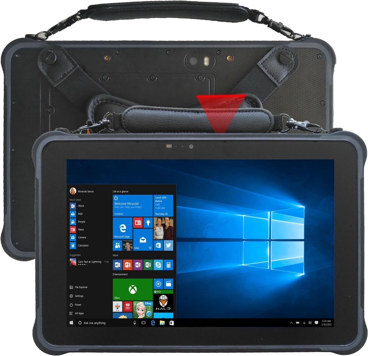 Main image of Sincoole 10.1 inch windows 10 pro rugged tablet PC with 2D barcode scanner 4GB RAM 64GB rom storage 1920*1200 sunshine readable screen USB3.0 RJ45  RS232 SIM 4G LTE HDMI industrial tablet pc