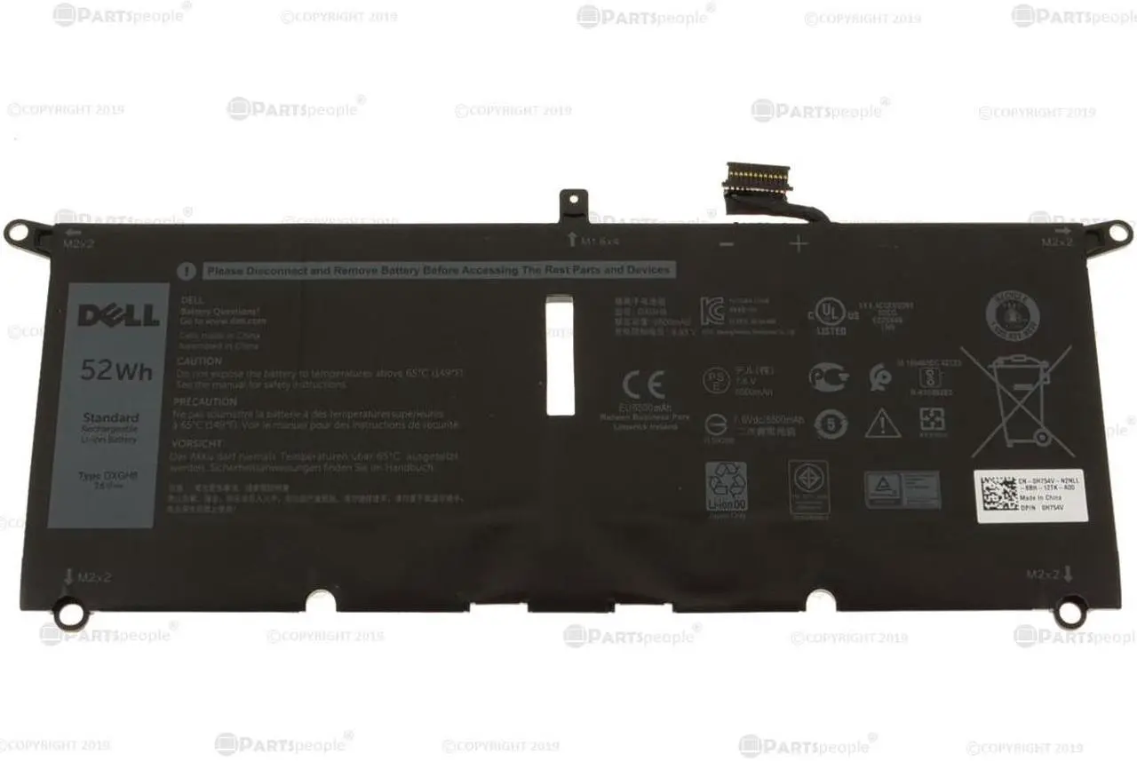 Main image of New Dell Original XPS 9370 9380 4-Cell 52Wh OEM Battery DXGH8