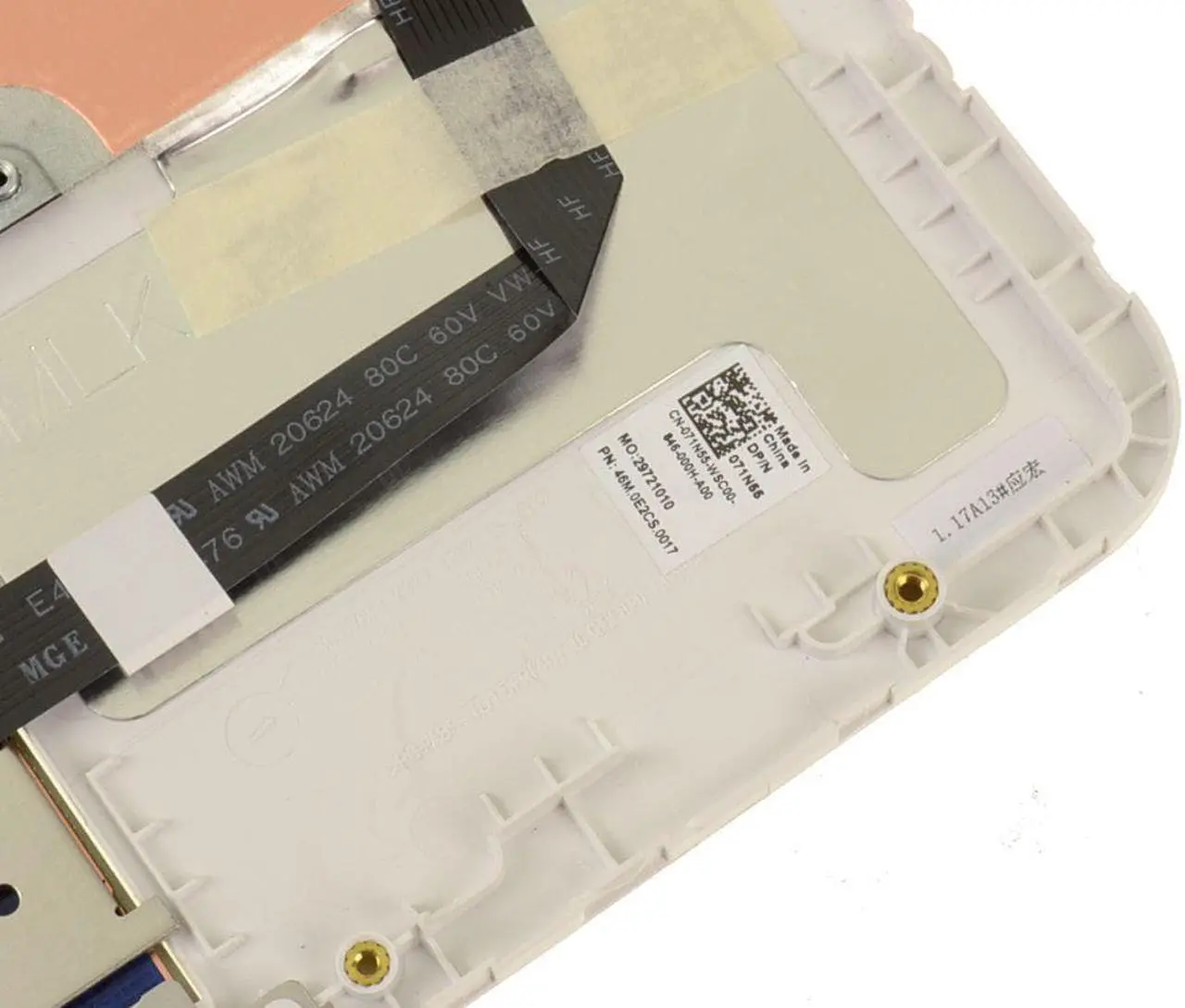 Alt view image 4 of 8 - French English Dell OEM Inspiron 3180 Palmrest Touchpad Laptop Keyboard 71N55