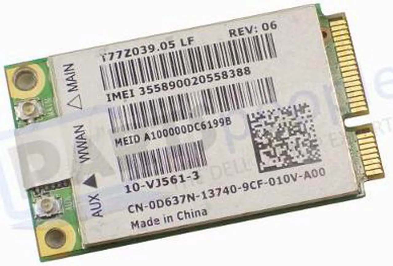 Main image of Dell OEM Wireless 5600 EVDO HSPA WWAN Mobile Broadband Wireless Card D637N