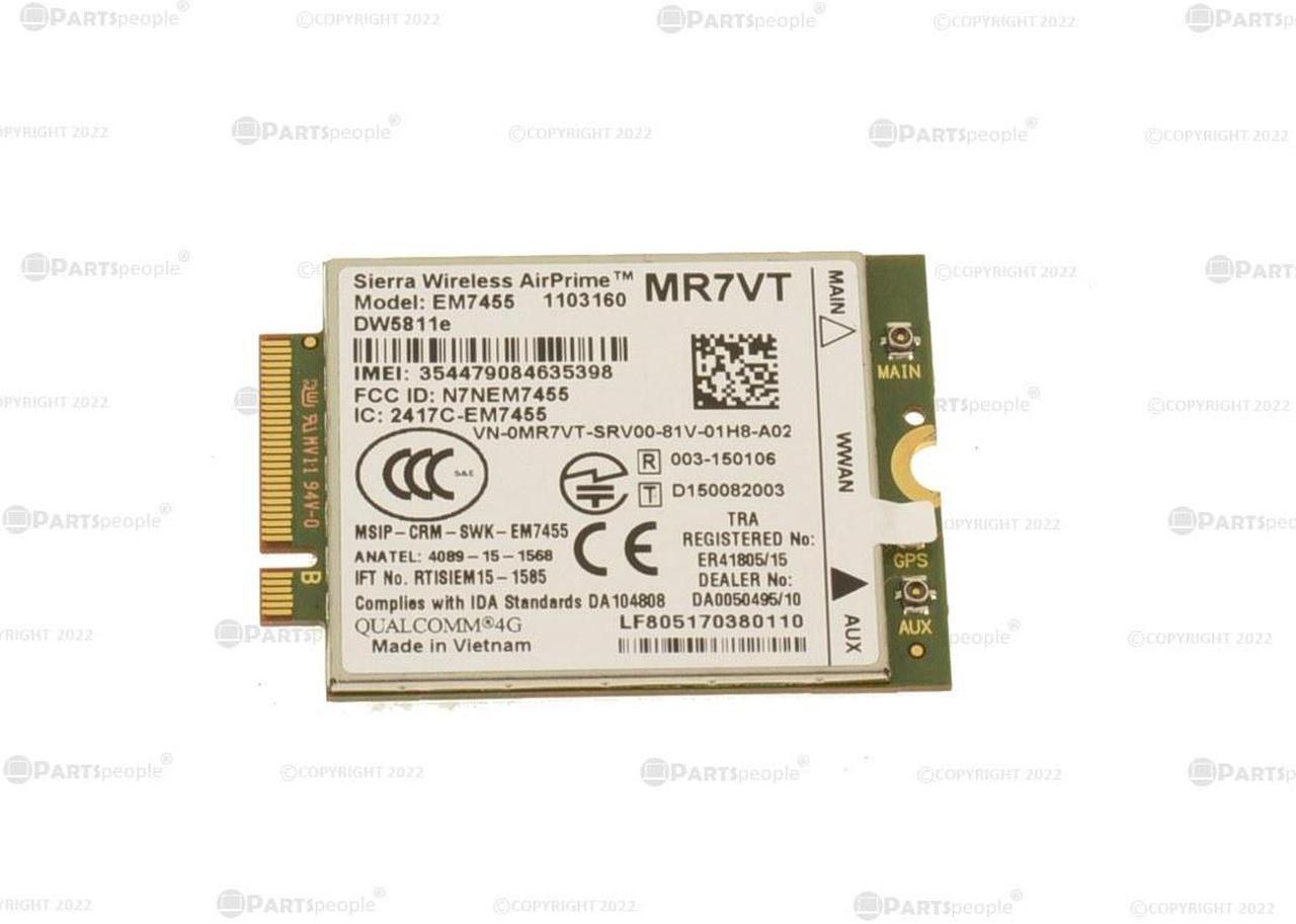 Main image of Dell OEM Wireless 5811E DW5811e M.2 Mobile Broadband 4G LTE WWAN Card MR7VT