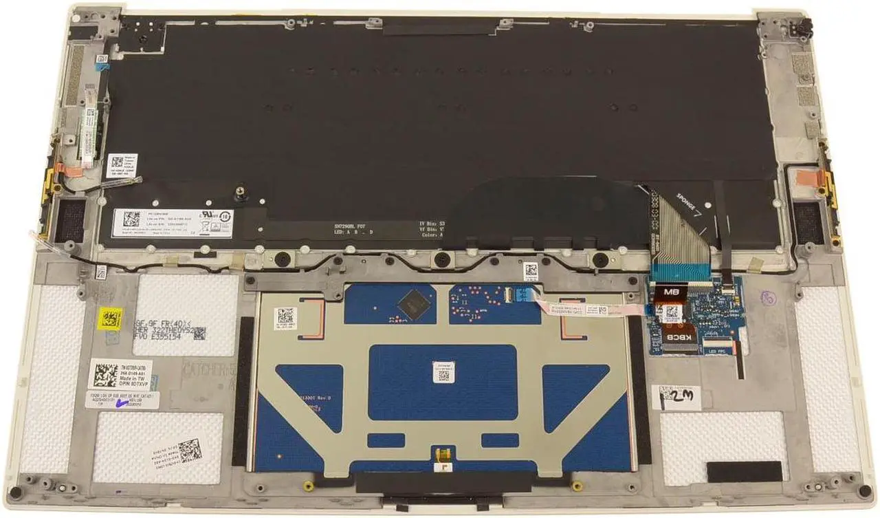 Alt view image 2 of 5 - New Dell OEM XPS 9510 Precision 5560 Touchpad Palmrest Keyboard Assembly NT8X6