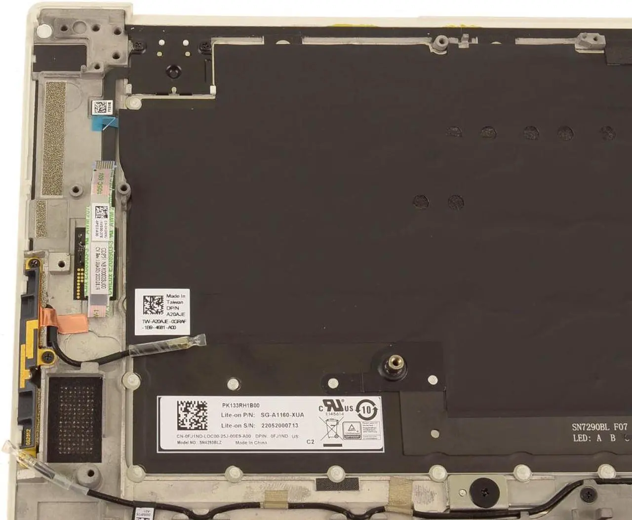 Alt view image 4 of 5 - New Dell OEM XPS 9510 Precision 5560 Touchpad Palmrest Keyboard Assembly NT8X6