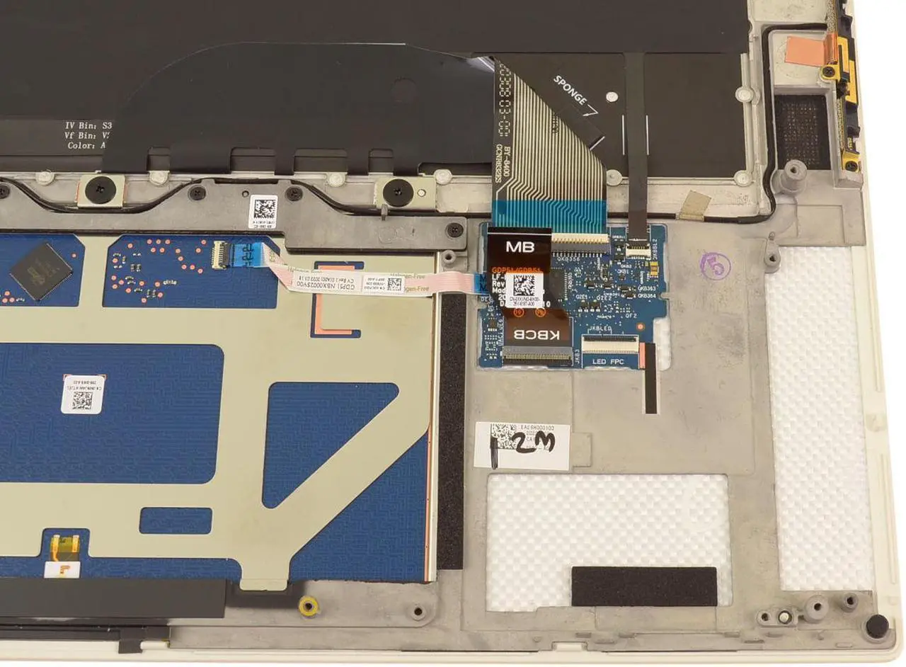Alt view image 5 of 5 - New Dell OEM XPS 9510 Precision 5560 Touchpad Palmrest Keyboard Assembly NT8X6