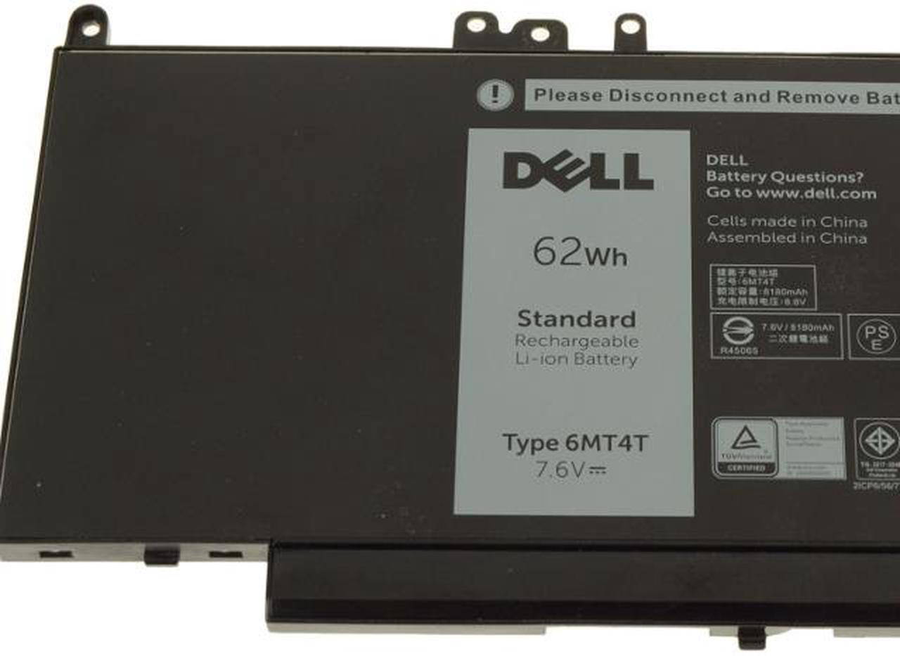 Alt view image 6 of 20 - Dell Latitude E5470 E5570 Precision 3510 4-cell 62Wh OEM Original Battery 6MT4T