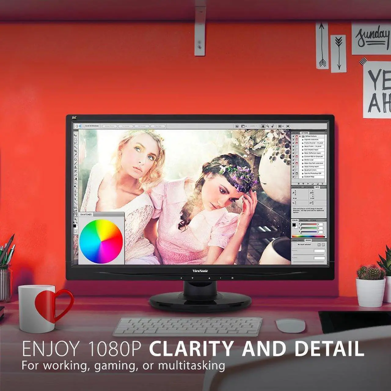 Alt view image 8 of 8 - ViewSonic VA2246M-LED 22 1080p LED Monitor DVI, VGA