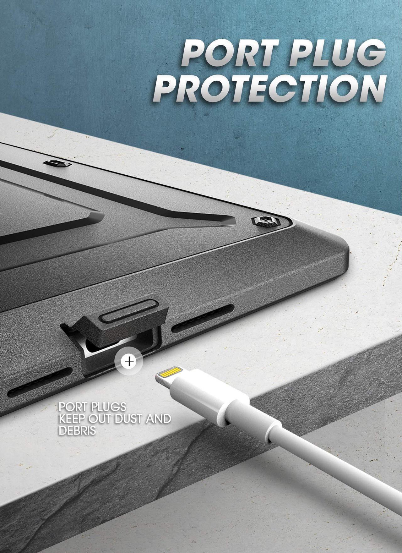 Alt view image 6 of 17 - SupCase Unicorn Beetle Pro - Protective case for tablet - rugged - thermoplastic polyurethane (TPU) - black - 10.2" - for Apple 10.2-inch iPad (7th generation)