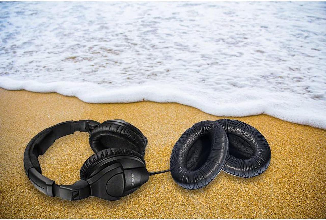 Alt view image 5 of 6 - Replacement Ear Pads for Sennheiser HD280 HD280-Pro HD281 HMD280 HMD281 Headphones Earpads, Headset Ear Cushion Repair Parts (Black)