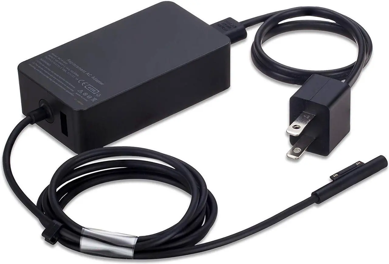 Alt view image 2 of 4 - Updated Version Surface Pro Charger, 44W 15V 2.58A, Compatible for Microsoft Surface Pro 3, Pro 4, Pro 5, Pro 6, Pro 7 Surface Laptop 1/2, Surface Book & Surface Go, with 5V 1A USB Charging Port