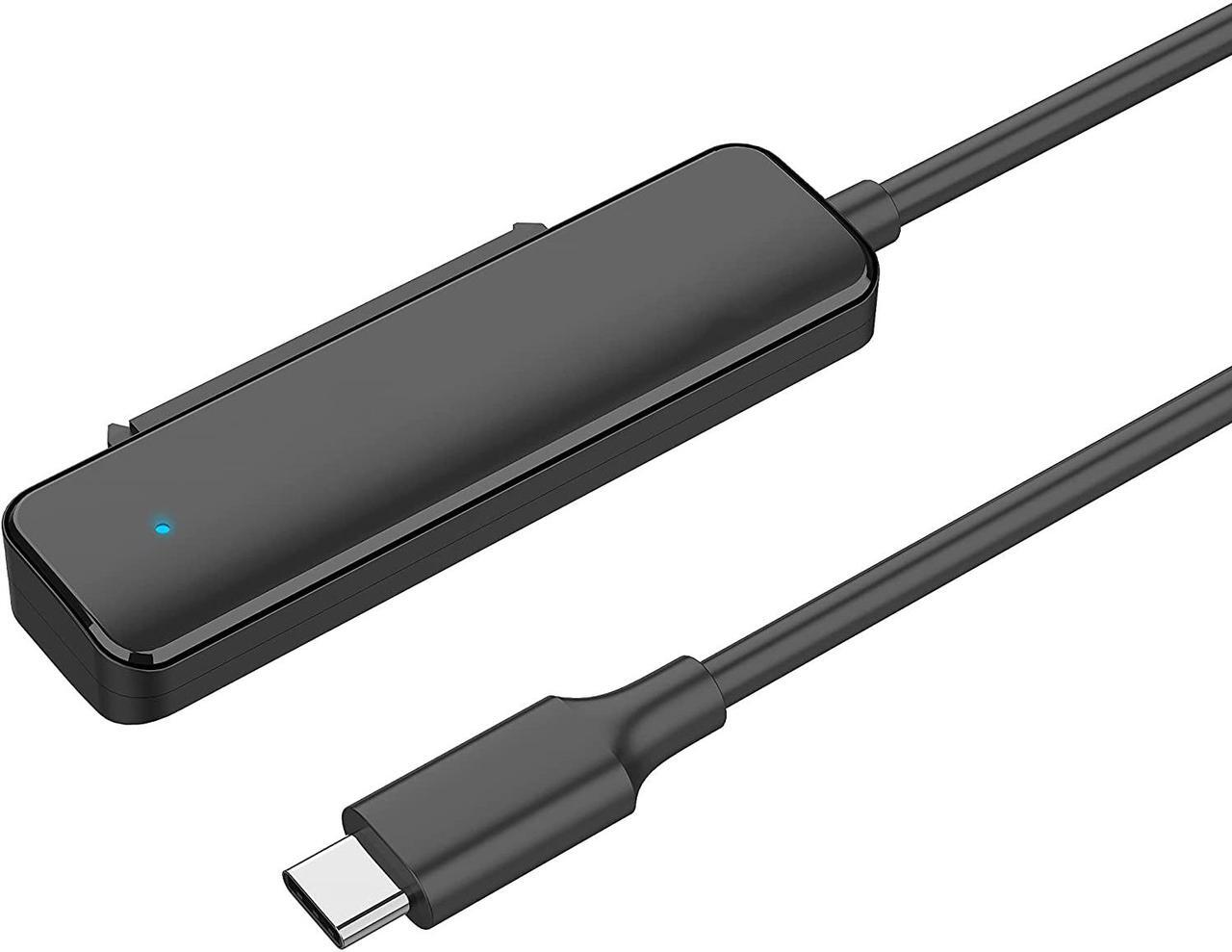 Main image of external hard drive Cable,USB-C TO SATA Adapter for 2.5" SSD and HDD Hard Drive Connector 5Gbps Support SATA III UASP Thunderbolt 3 Compatible with Samsung Seagate WD Hitachi Toshiba MacBook Pro