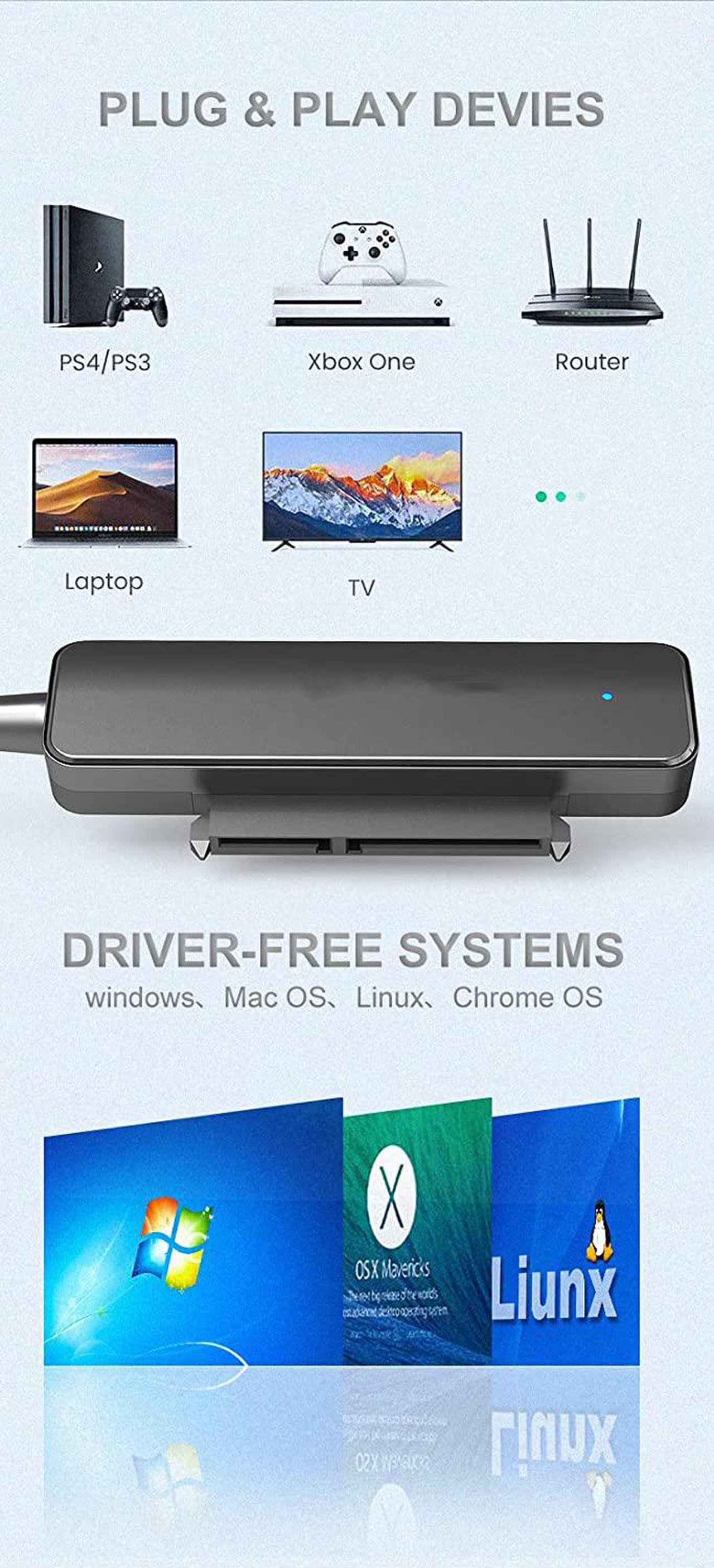 Alt view image 4 of 4 - external hard drive Cable,USB-C TO SATA Adapter for 2.5" SSD and HDD Hard Drive Connector 5Gbps Support SATA III UASP Thunderbolt 3 Compatible with Samsung Seagate WD Hitachi Toshiba MacBook Pro