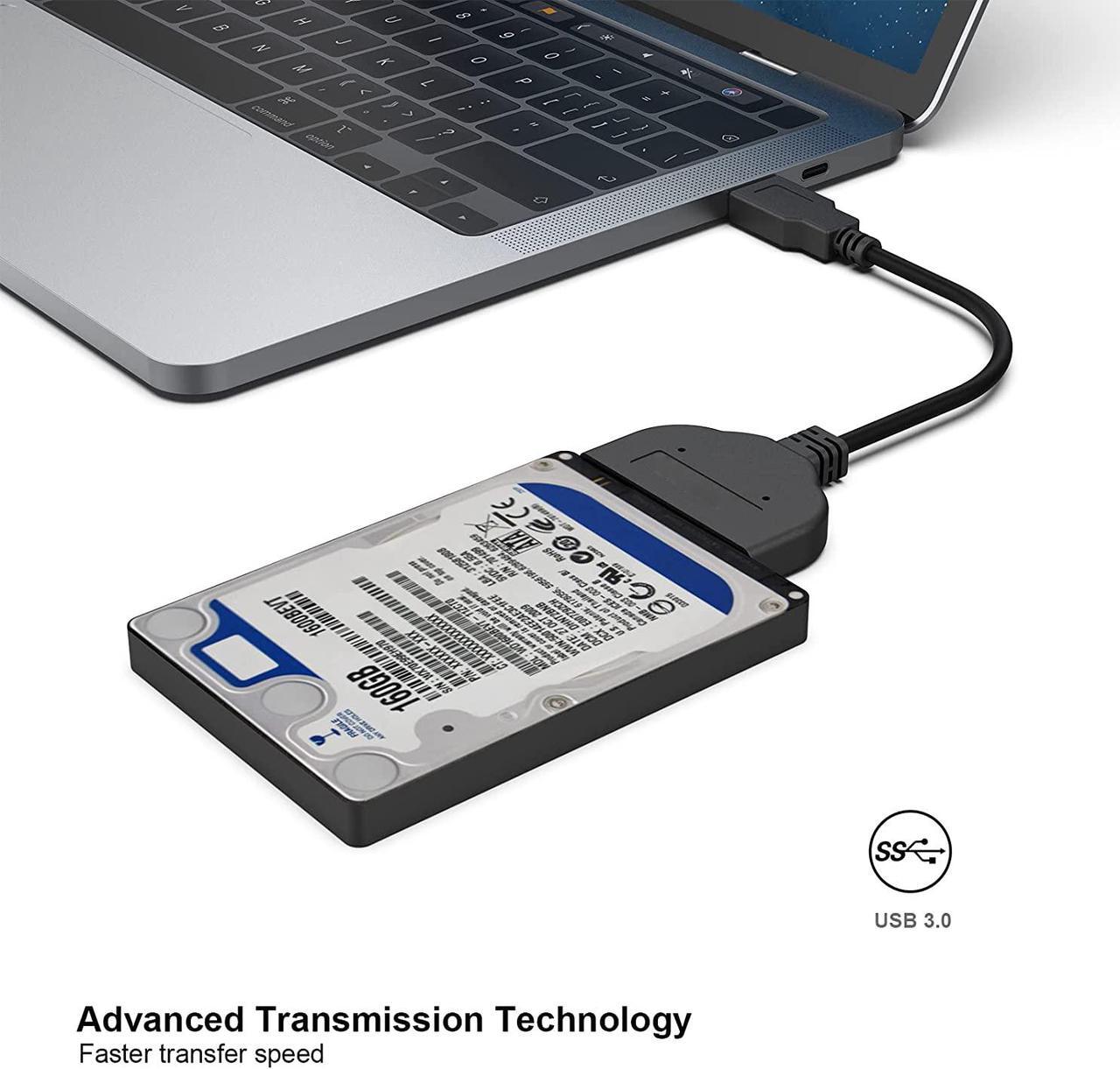 Alt view image 5 of 7 - external hard drive Adapter, USB-A to SATA Adapter,USB 3.0 to SATA III Hard Driver Adapter Compatible for 2.5 inch HDD and SSD