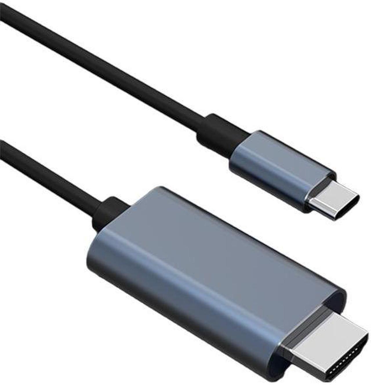 Alt view image 2 of 6 - USB C to HDMI Cable, [4K, High-Speed] USB Type C to HDMI Cable for Home Office, [Thunderbolt 3Compatible] for MacBook Pro/Air 2020, iPad Air 4, iPad Pro 2021, iMac, S23, XPS 17, and More-6ft