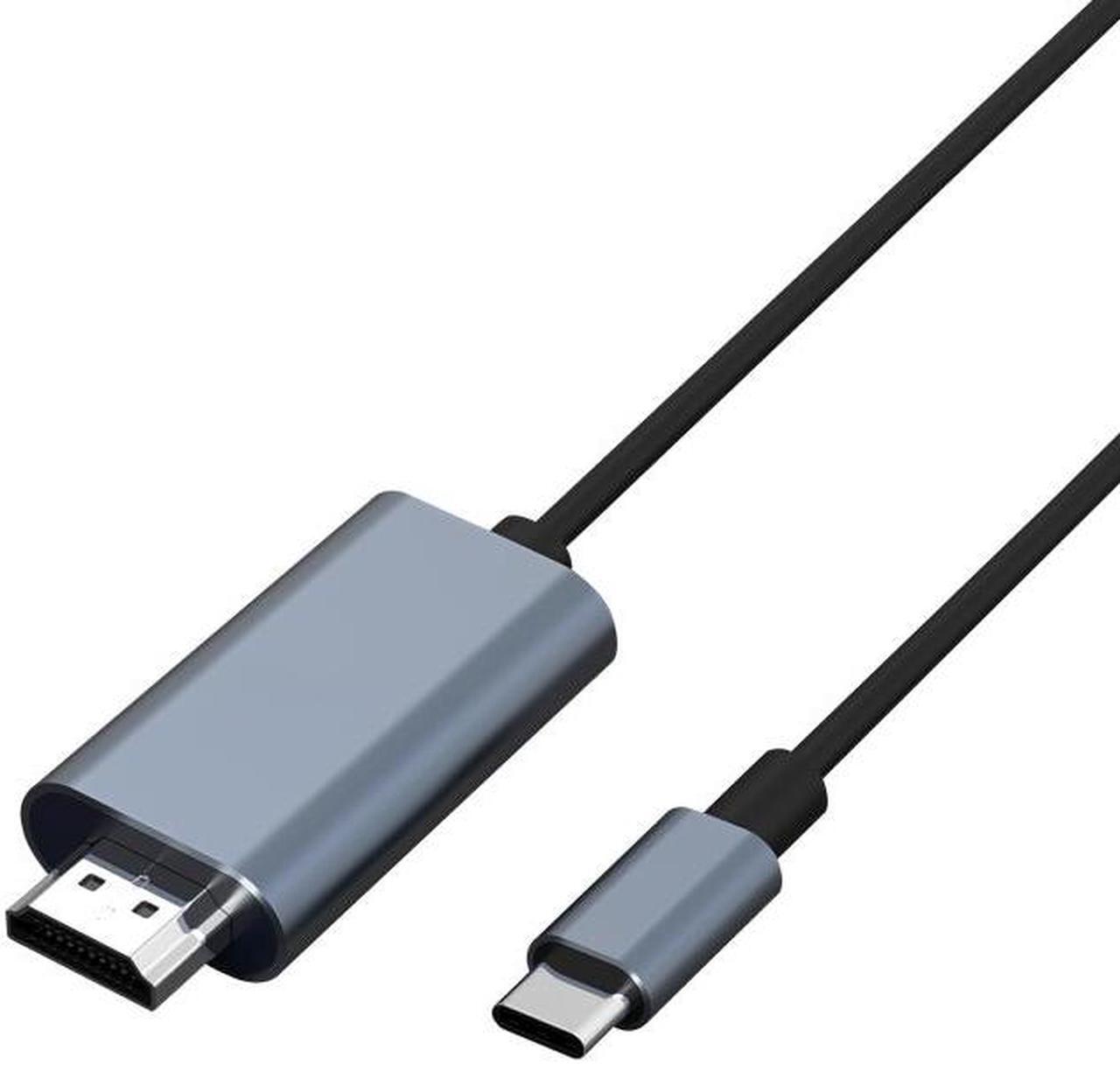 Alt view image 5 of 6 - USB C to HDMI Cable, [4K, High-Speed] USB Type C to HDMI Cable for Home Office, [Thunderbolt 3Compatible] for MacBook Pro/Air 2020, iPad Air 4, iPad Pro 2021, iMac, S23, XPS 17, and More-6ft