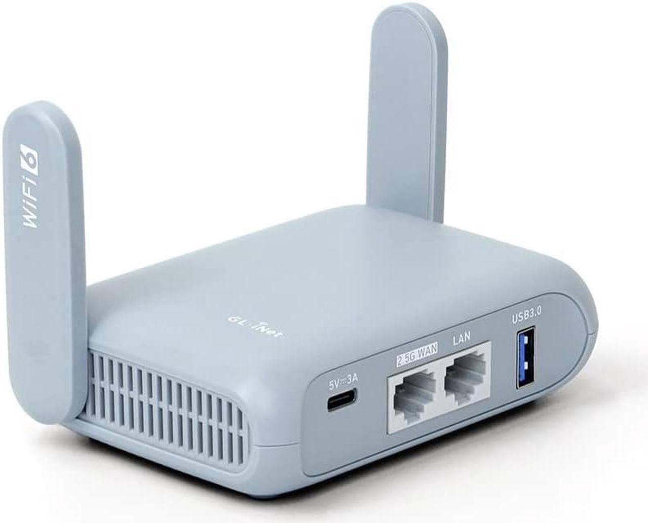 Main image of GL.iNet GL-MT3000 (Beryl AX) Pocket-Sized Wi-Fi 6 Wireless Travel Gigabit Router  OpenVPN, Wireguard, Connect to Public & Hotel Wi-Fi login Page (Captive Network), Repeater, Extender, Tethering, RV