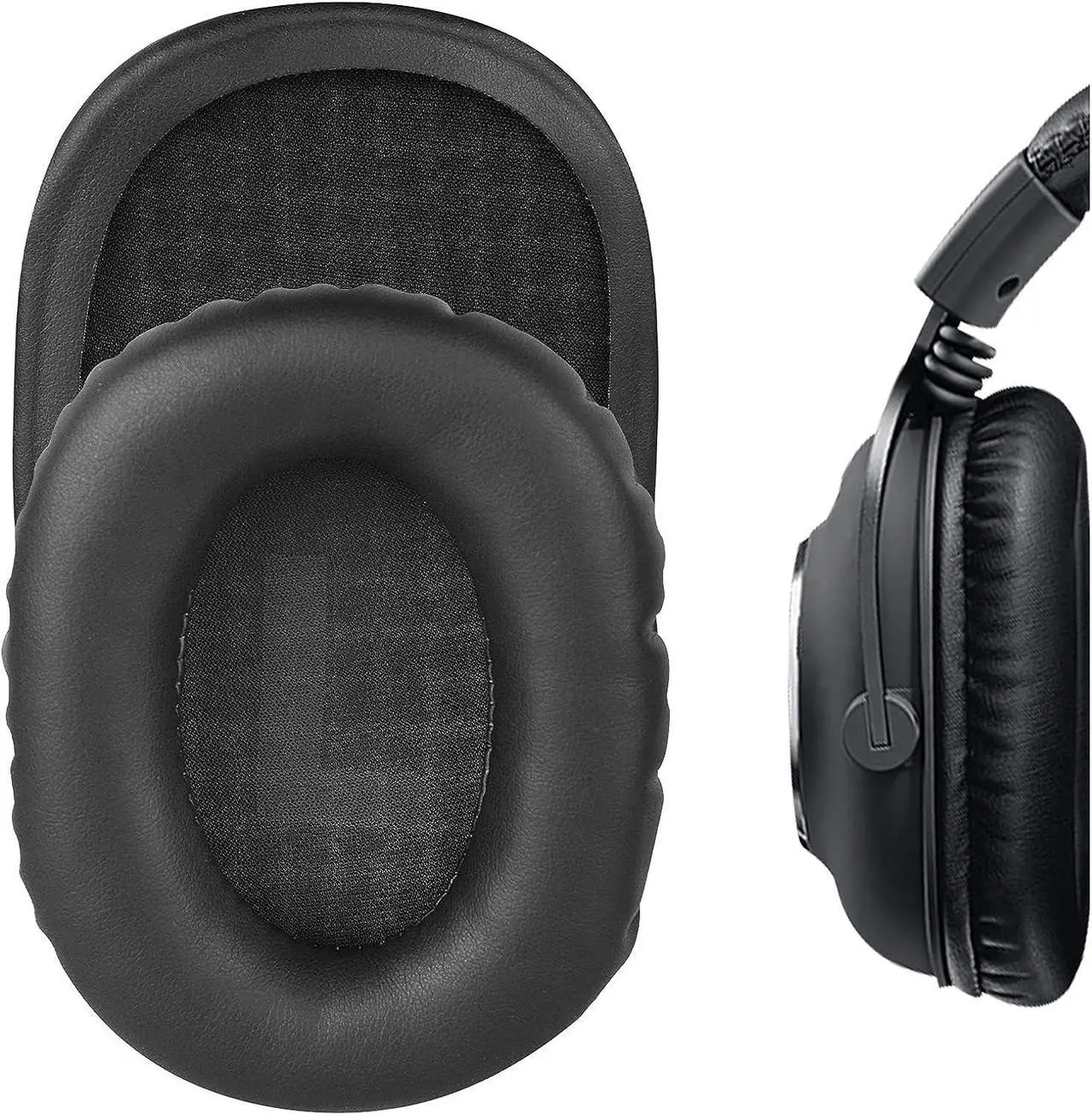 Main image of Replacement Ear Pads for Logitech G Pro, G Pro X, G433, G233, G Pro X 2 Headphones Earpads, Headset Ear Cushion Repair Parts (Black)