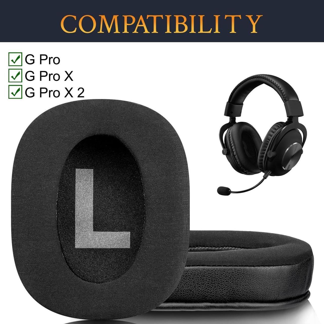 Alt view image 2 of 6 - Cooling Gel Earpads Cushions Replacement for Logitech G Pro, G Pro X, G Prox 2 Headphones, Ear Pads with Noise Isolation Foam, Added Thickness