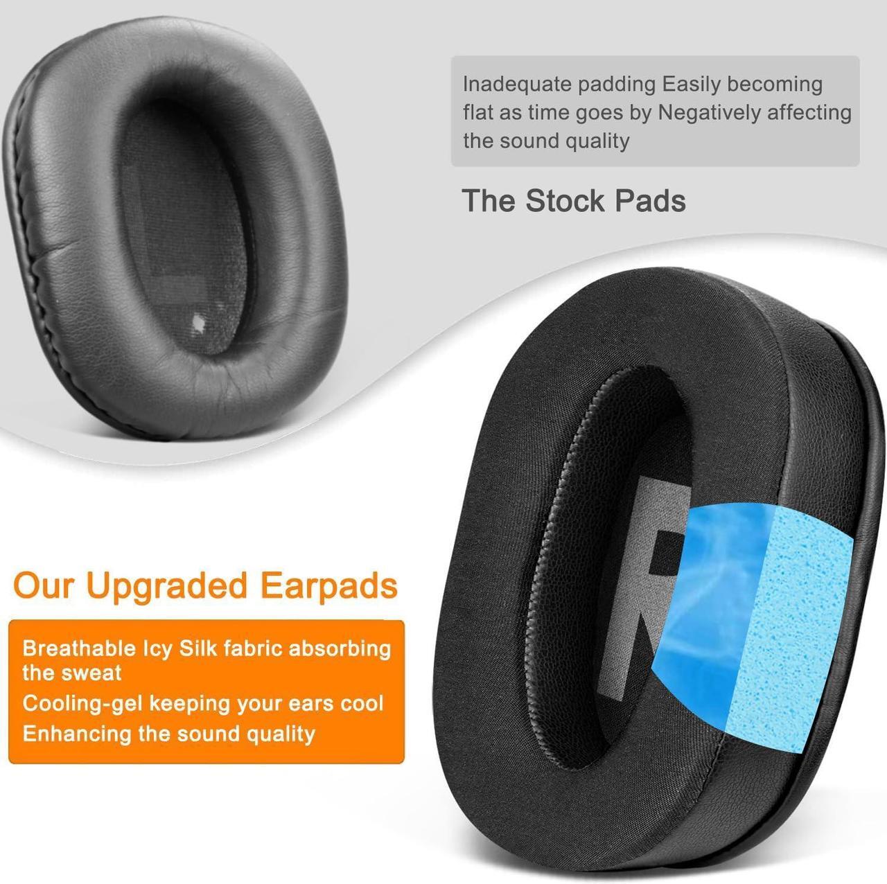 Alt view image 6 of 6 - Cooling Gel Earpads Cushions Replacement for Logitech G Pro, G Pro X, G Prox 2 Headphones, Ear Pads with Noise Isolation Foam, Added Thickness