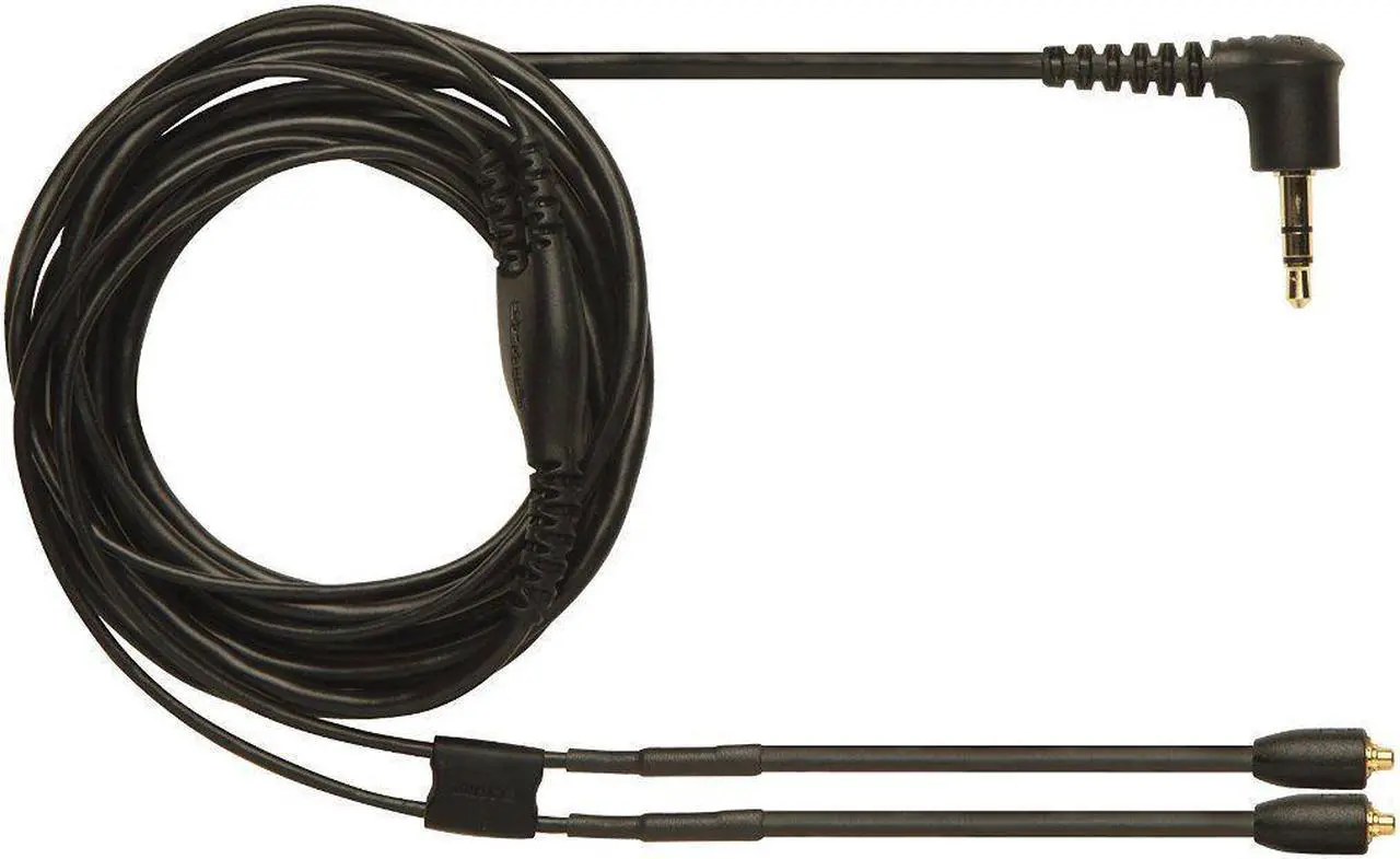 Main image of SHURE EAC64 BKS MMCX Cable Headphone Cable, TPE Headphone Extension Cable with 3.5mm Plug for Shure se215 se425 se535 se846 ue900(Black Without mic)
