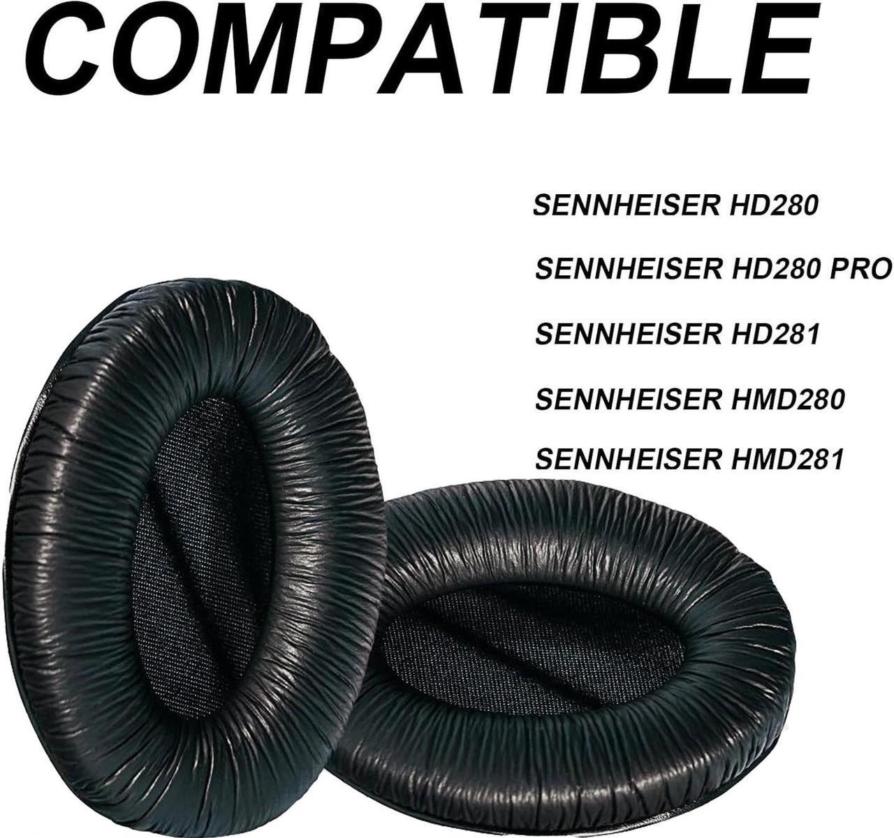 Alt view image 4 of 6 - Replacement Ear Pads for Sennheiser HD280 HD280-Pro HD281 HMD280 HMD281 Headphones Earpads, Headset Ear Cushion Repair Parts (Black)