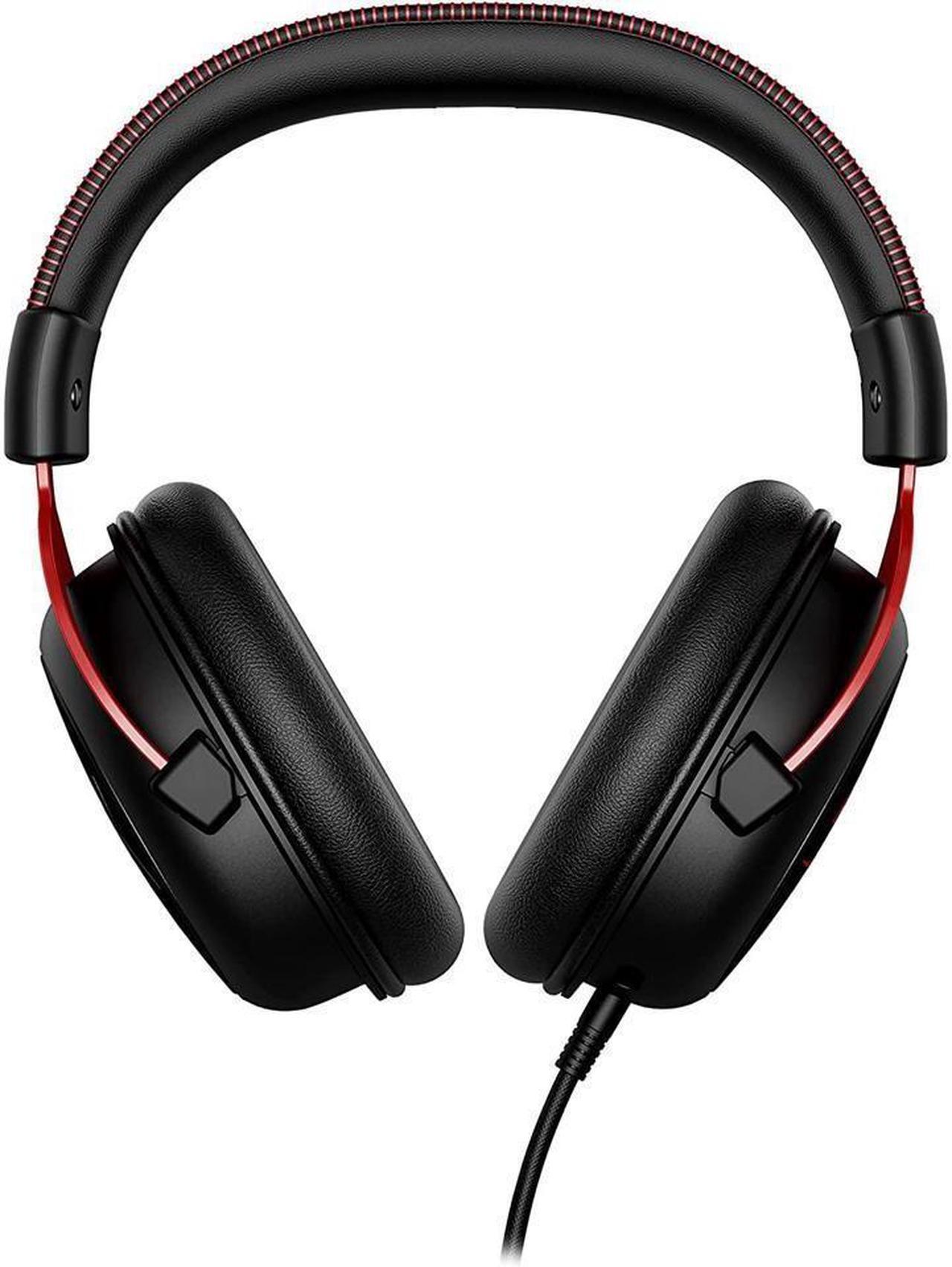 Alt view image 4 of 7 - HyperX Cloud II - Gaming Headset, 7.1 Surround Sound, Memory Foam Ear Pads, Durable Aluminum Frame, Detachable Microphone, Works with PC, PS4, Xbox One - Red&Black