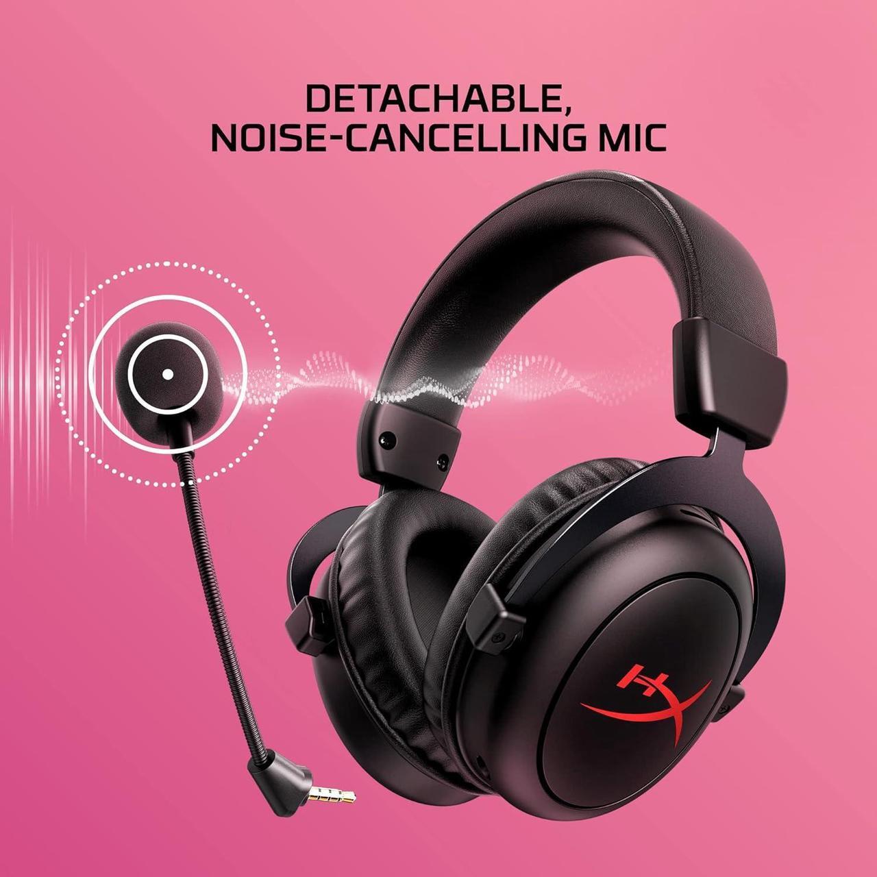 Alt view image 7 of 7 - HyperX Cloud II Core Wireless - Gaming Headset for PC, DTS Headphone:X Spatial Audio, Memory Foam Ear Pads, Black