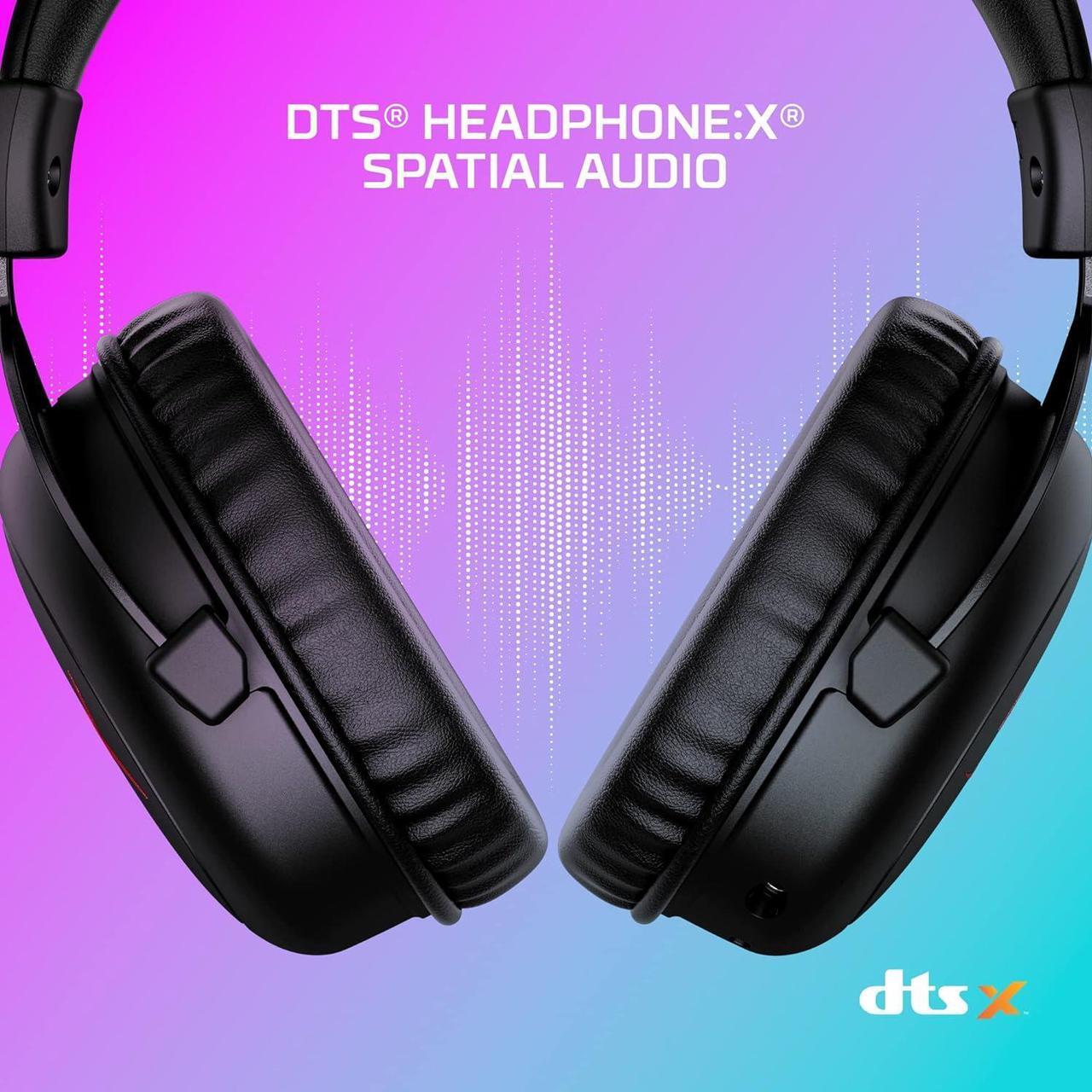 Alt view image 3 of 7 - HyperX Cloud II Core Wireless - Gaming Headset for PC, DTS Headphone:X Spatial Audio, Memory Foam Ear Pads, Black