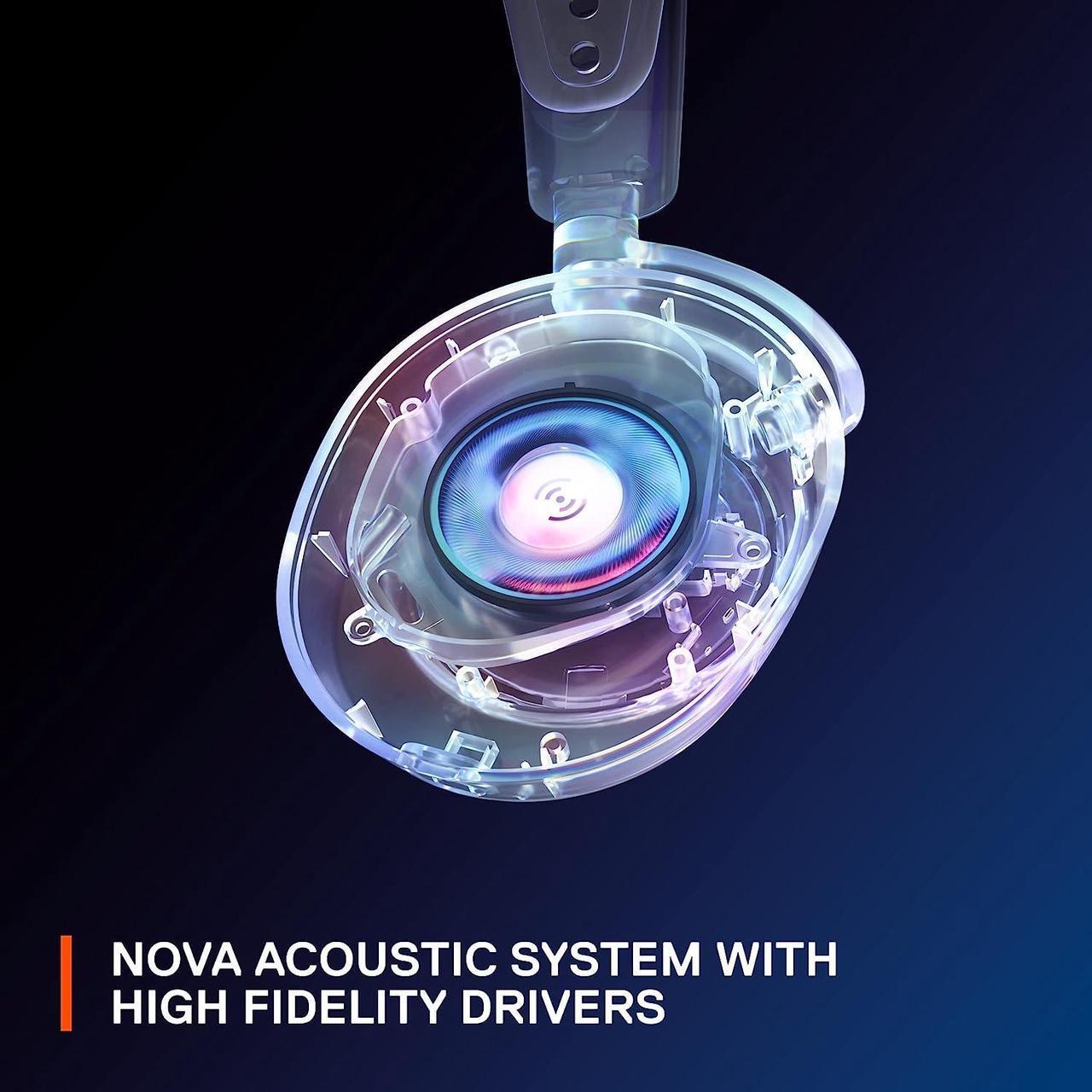 Alt view image 3 of 6 - Arctis Nova 7P Wireless Gaming Headset  Wireless 2.4GHz + Bluetooth  38Hr USB-C PS, PC Steelseriess 7 Headphone
