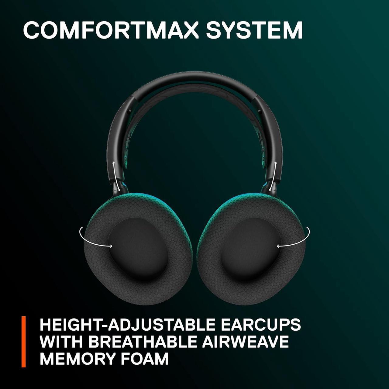 Alt view image 6 of 6 - Arctis Nova 7P Wireless Gaming Headset  Wireless 2.4GHz + Bluetooth  38Hr USB-C PS, PC Steelseriess 7 Headphone