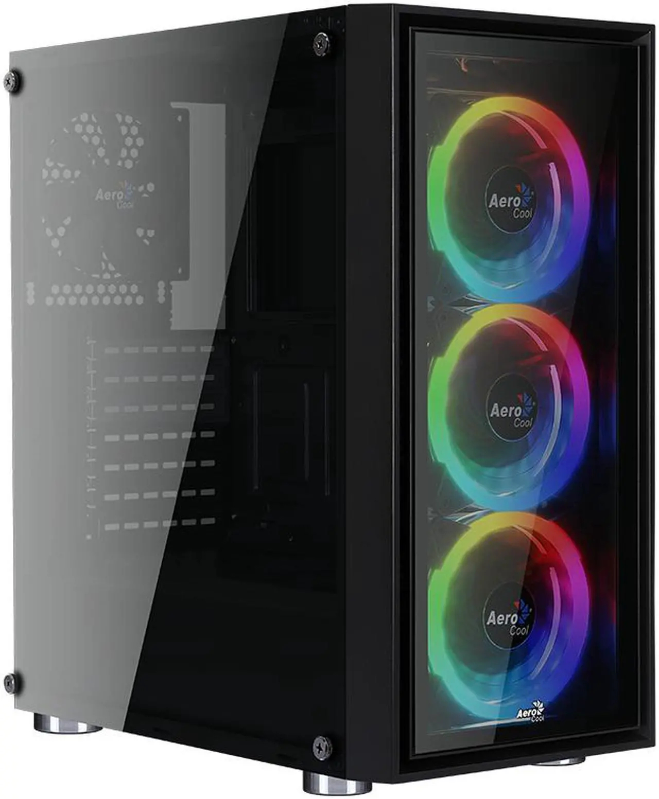 Main image of AeroCool Quartz-REVO RGB ready Tempered Glass Mid Tower case
