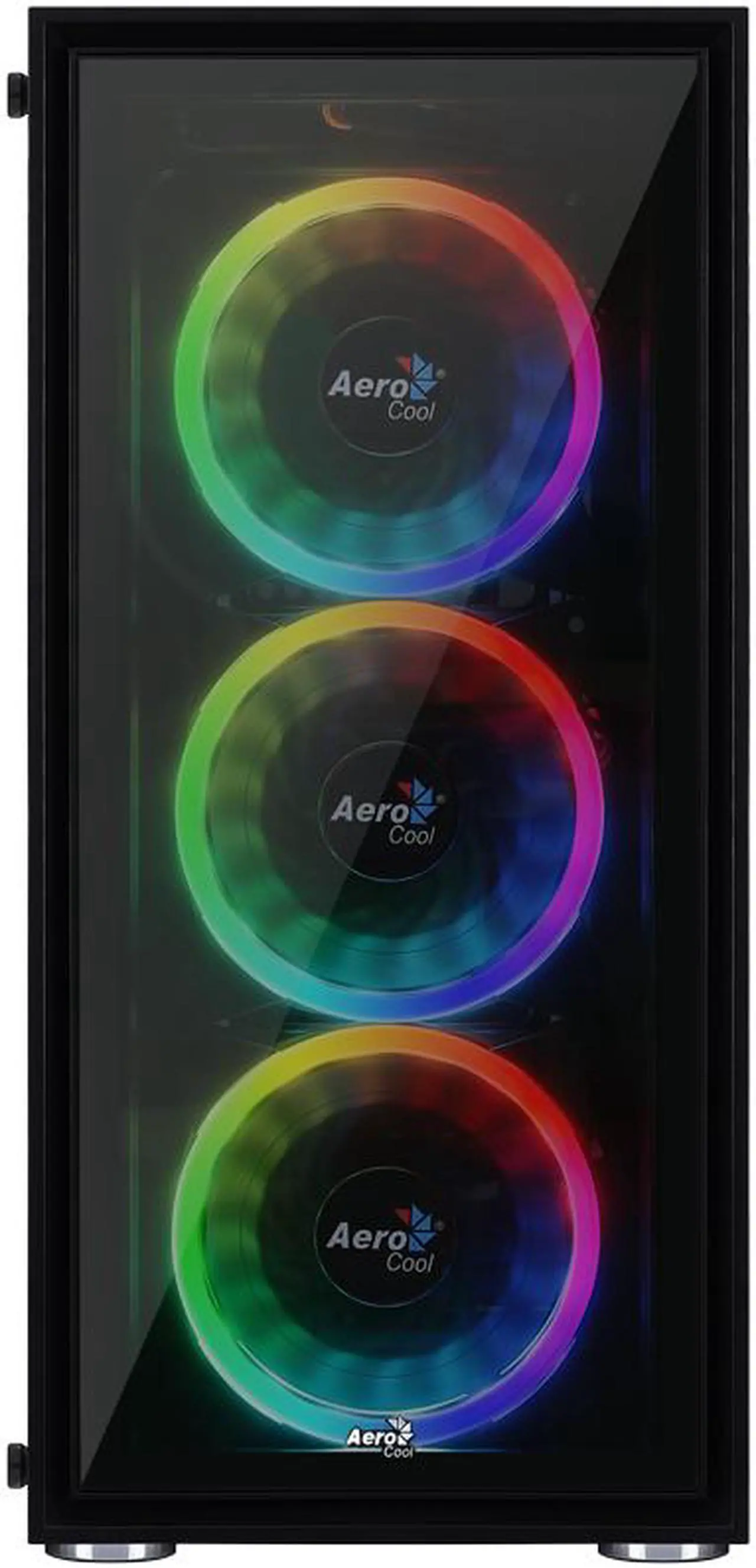 Alt view image 6 of 8 - AeroCool Quartz-REVO RGB ready Tempered Glass Mid Tower case