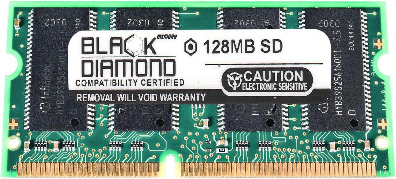 128MB Black Diamond Memory Module for Samsung V Series V25 XVC 2600c SDRAM SO-DIMM 144pin PC133 133MHz Upgrade