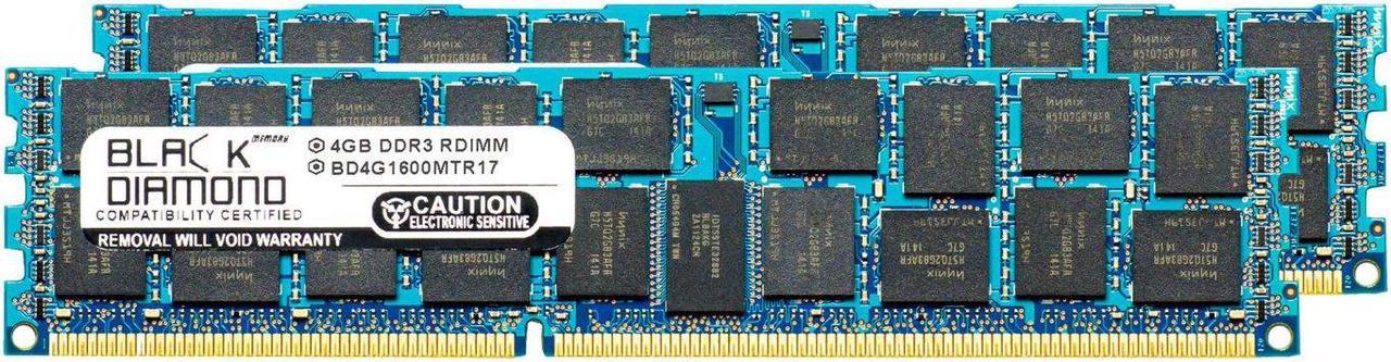 8GB 2X4GB Memory RAM for ASRock Motherboards 990FX Extreme9 DDR3 ECC Registered RDIMM 240pin PC3-12800 1600MHz Black Diamond Memory Module Upgrade